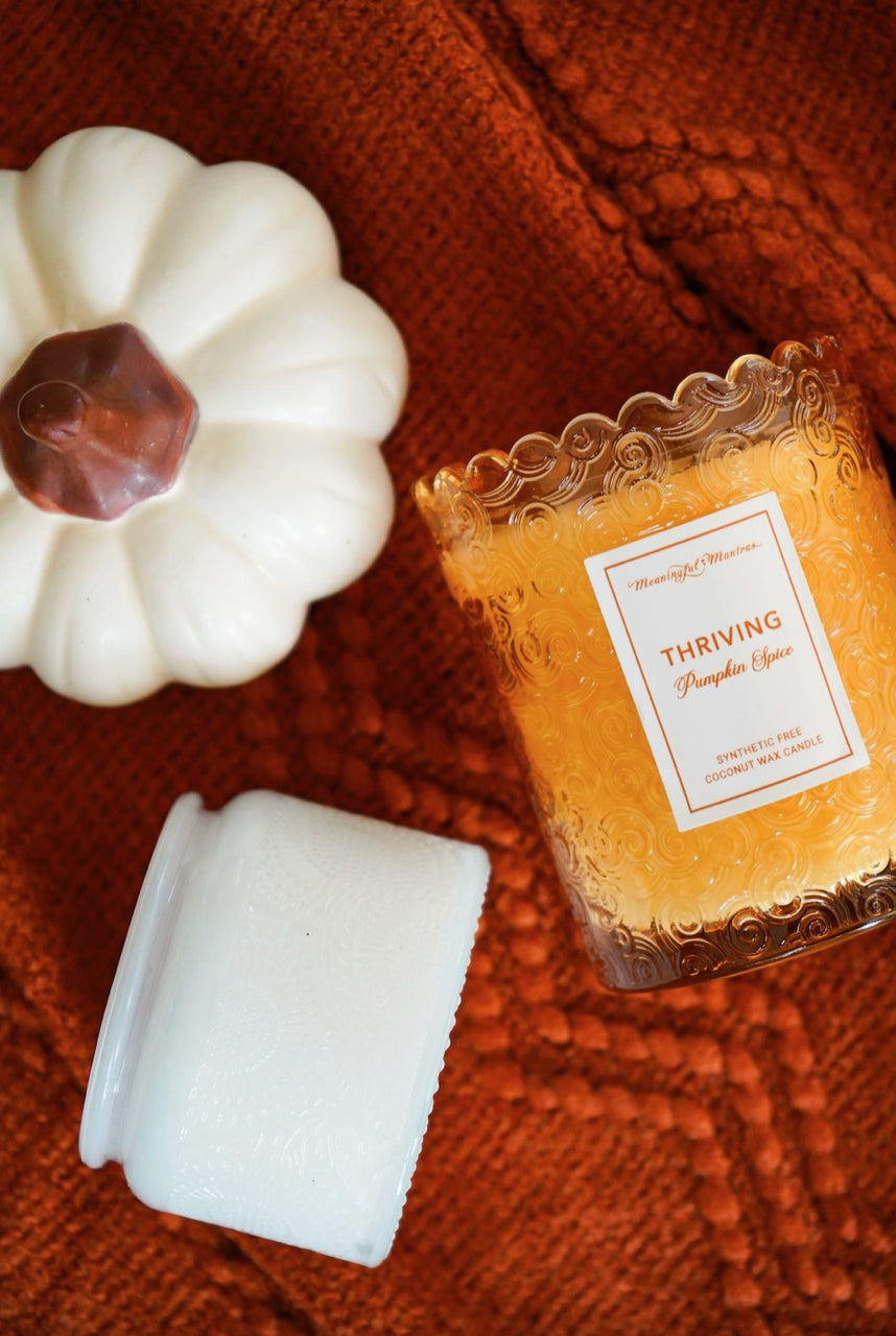 Meaningful Mantras Candles Pumpkin Spice Essential Oil Candle