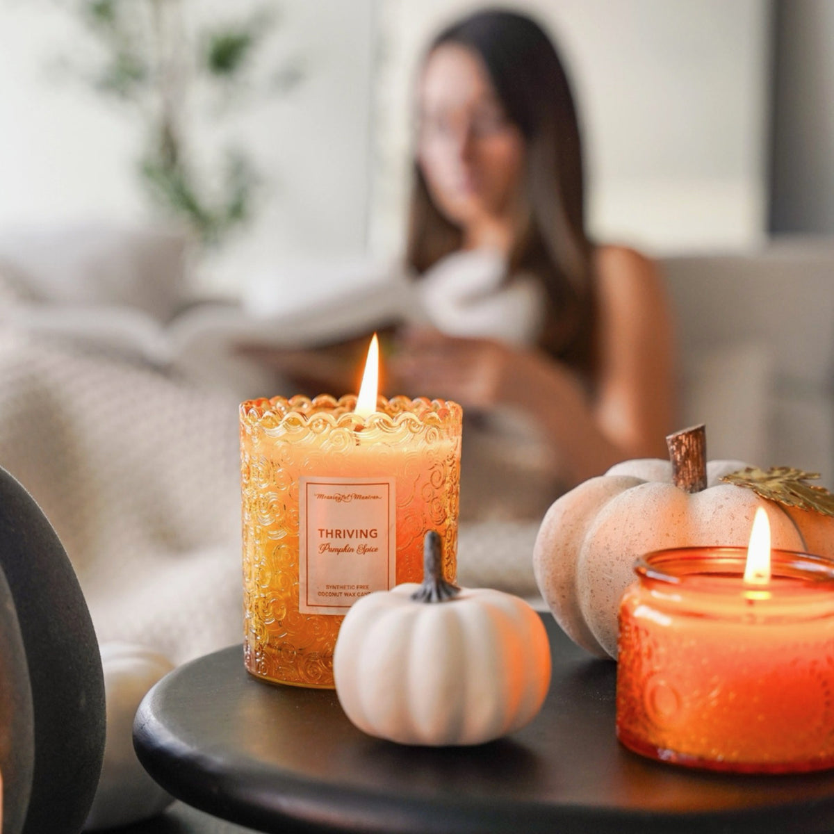 Meaningful Mantras Candles Pumpkin Spice Essential Oil Candle