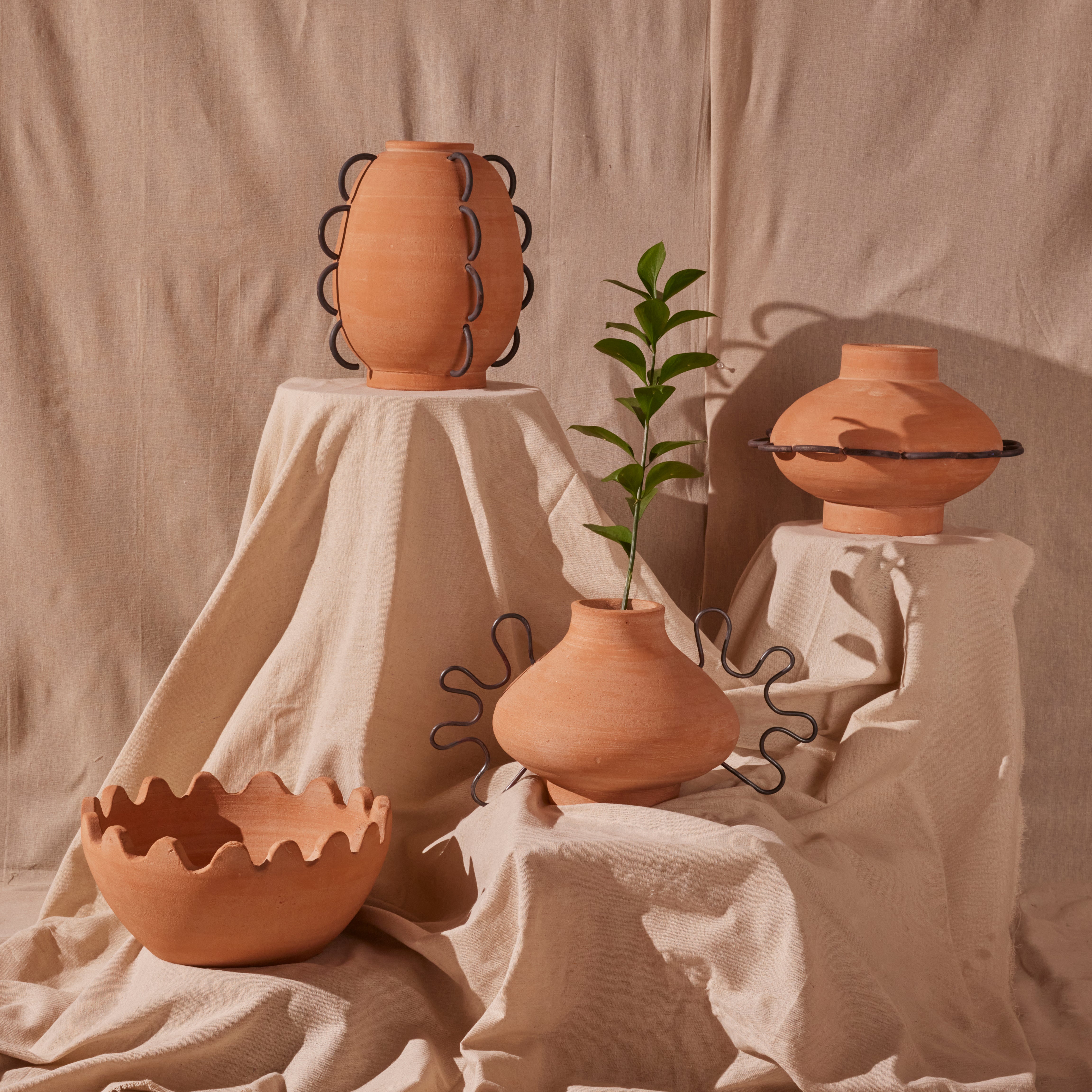 MESO Home Decor Ines Terracota Vessel by Diego Olivero Studio