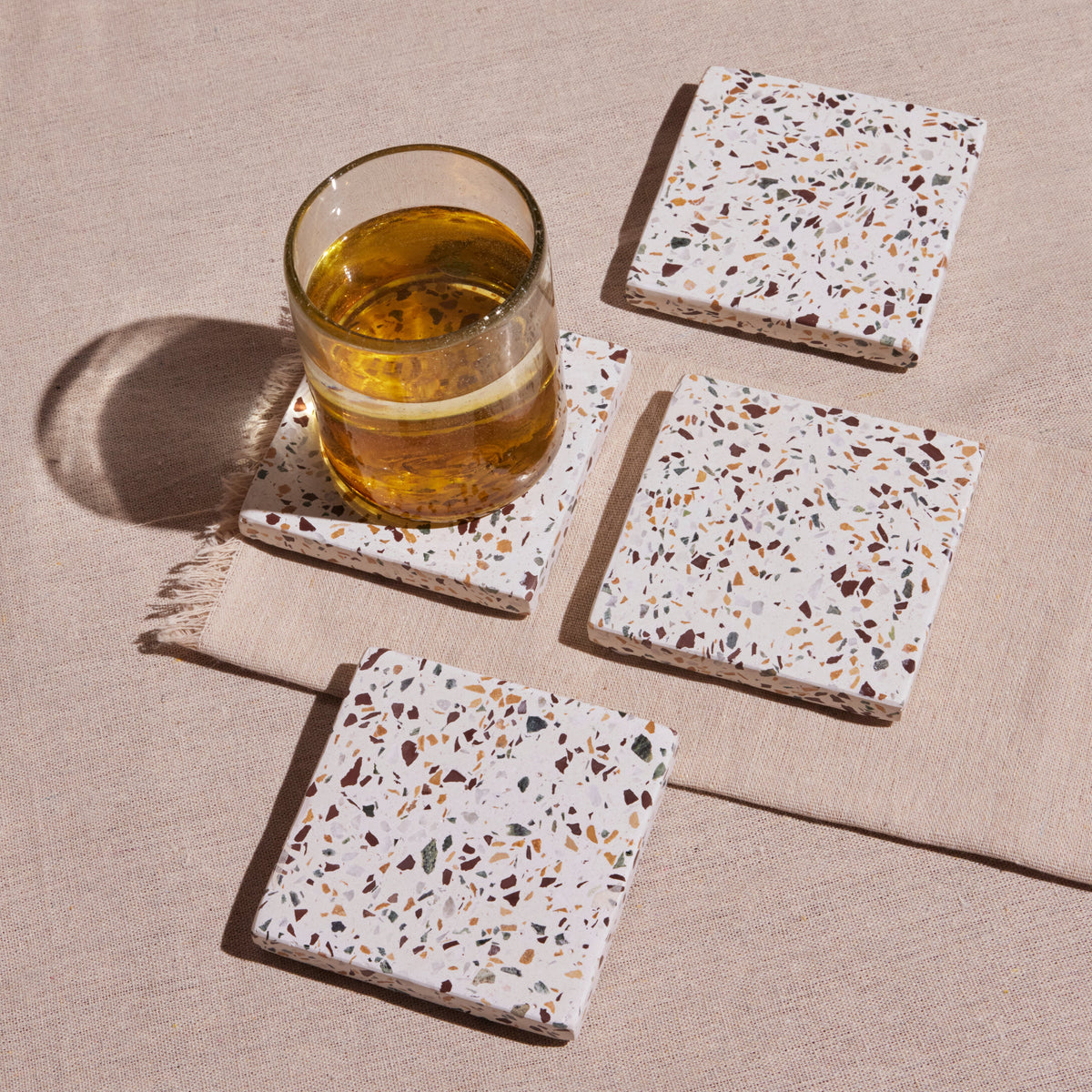 Powered by People Coasters Centro Terrazzo Coasters - set of 4