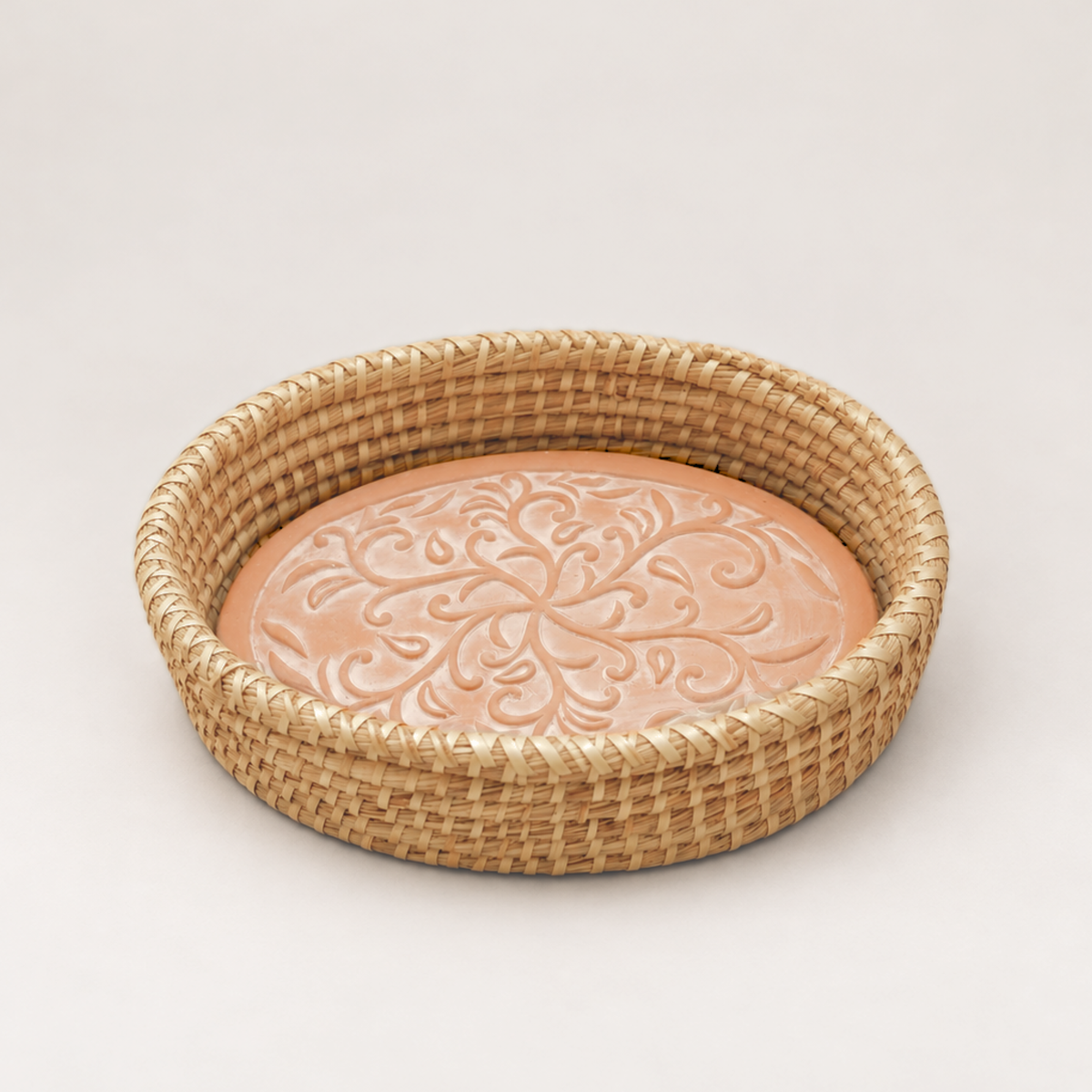 Rahab's Rope Baskets Ivy Swirl Oval Bread Warmer