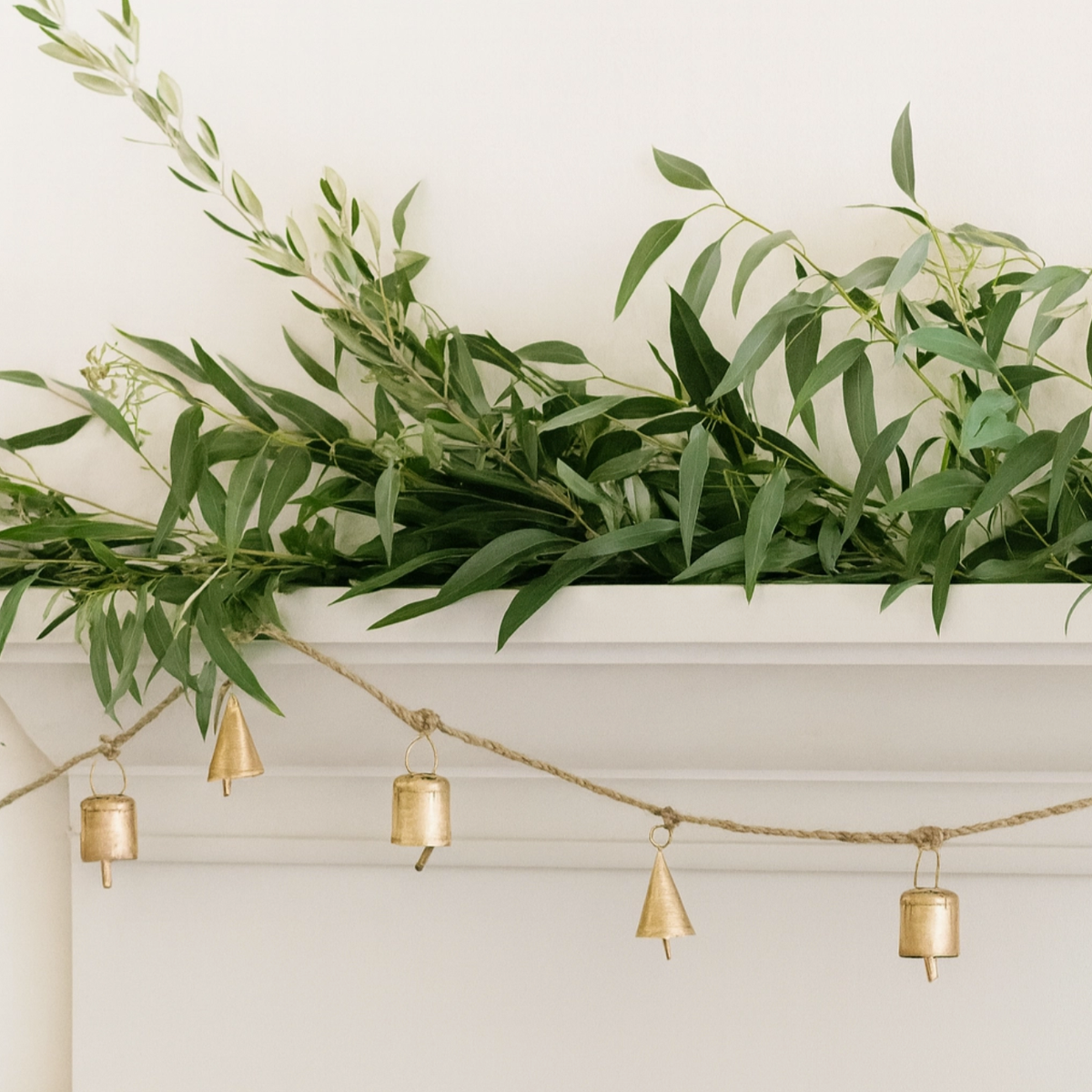 Rahab's Rope Decorative Objects Brass Bell Holiday Garland