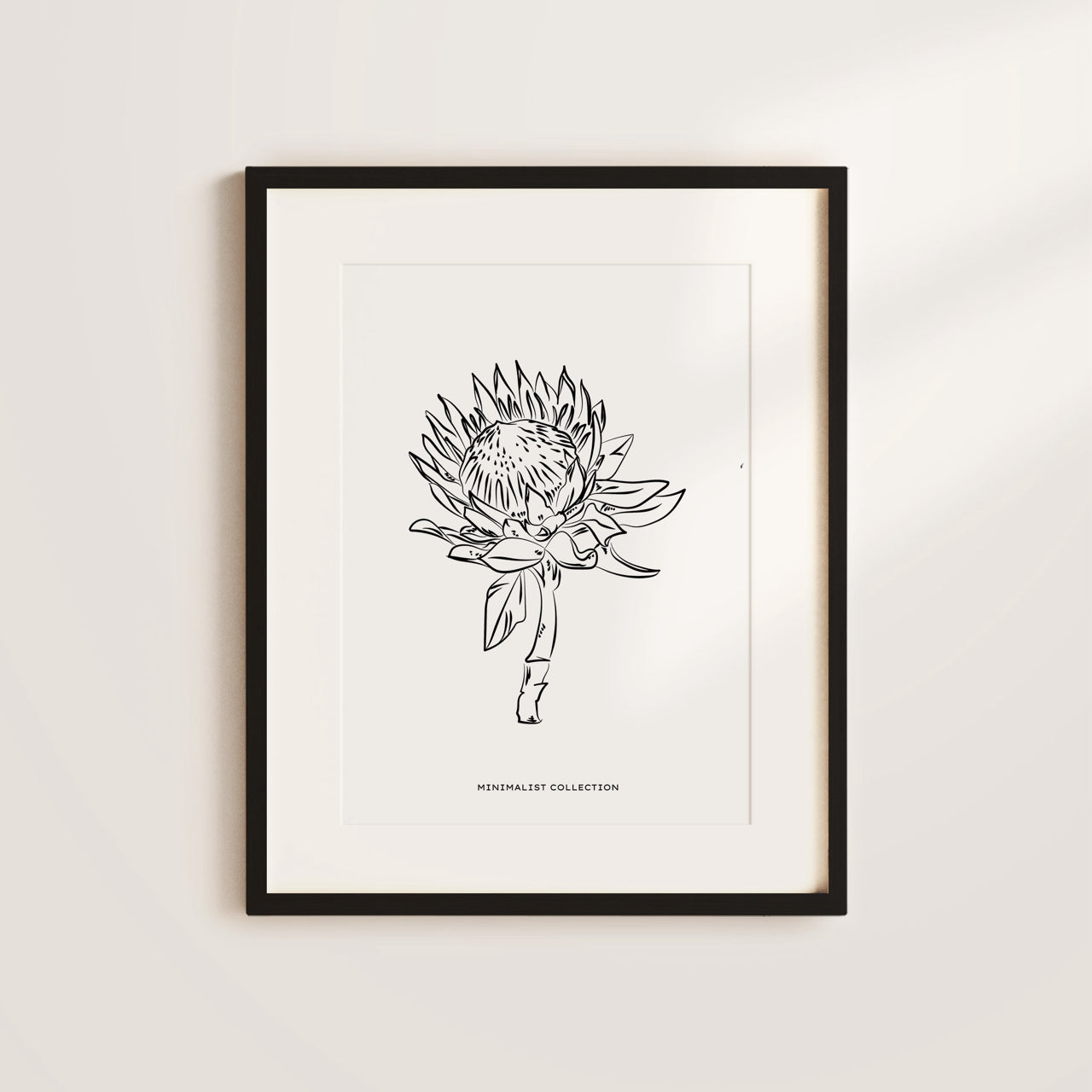 Shelf Love Print Shop graphic art print 5x7 / Black and white Minimalist Flower 01 Art Print
