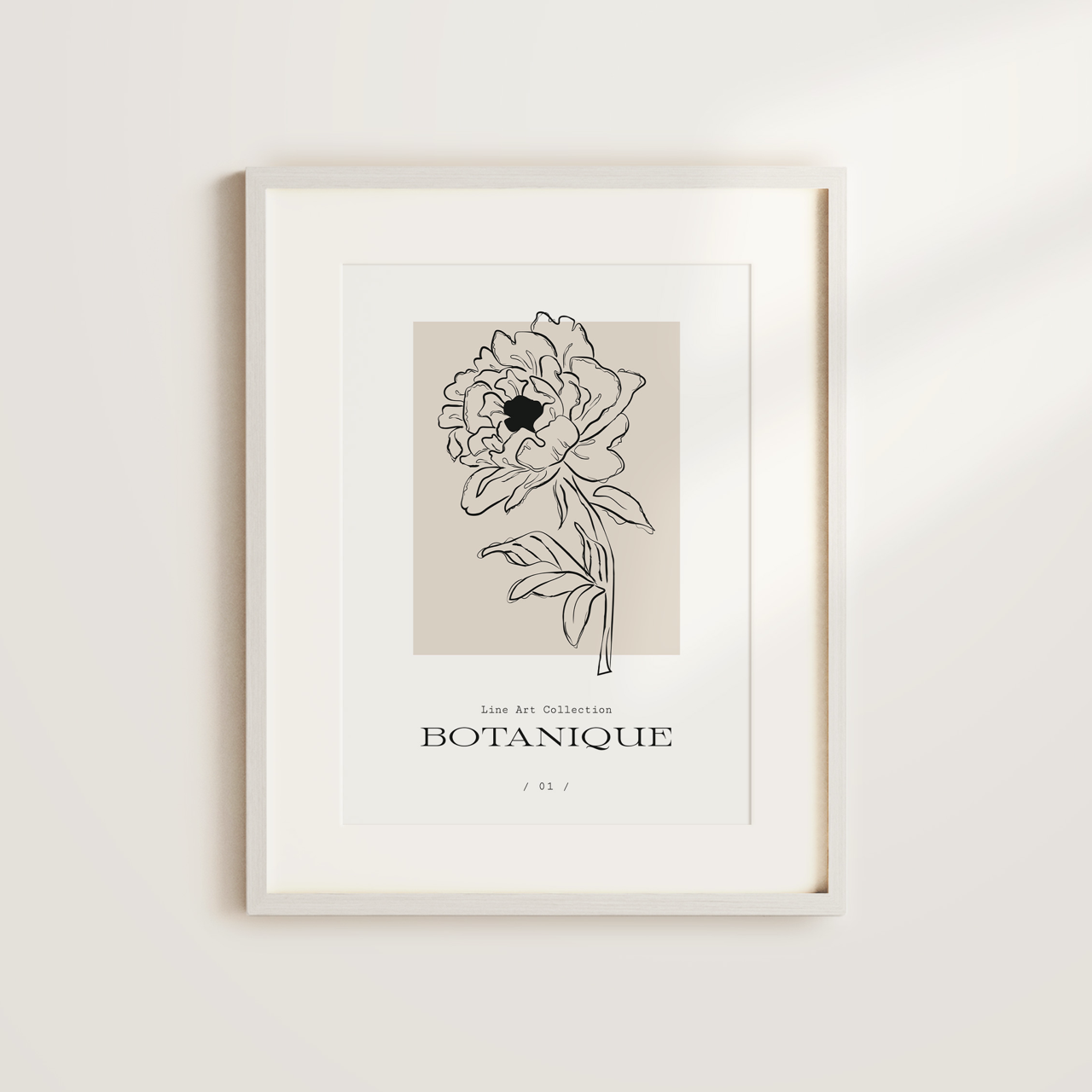 Shelf Love Print Shop graphic art print 5x7 / Neutral two-tone Botanique 01 Art Print
