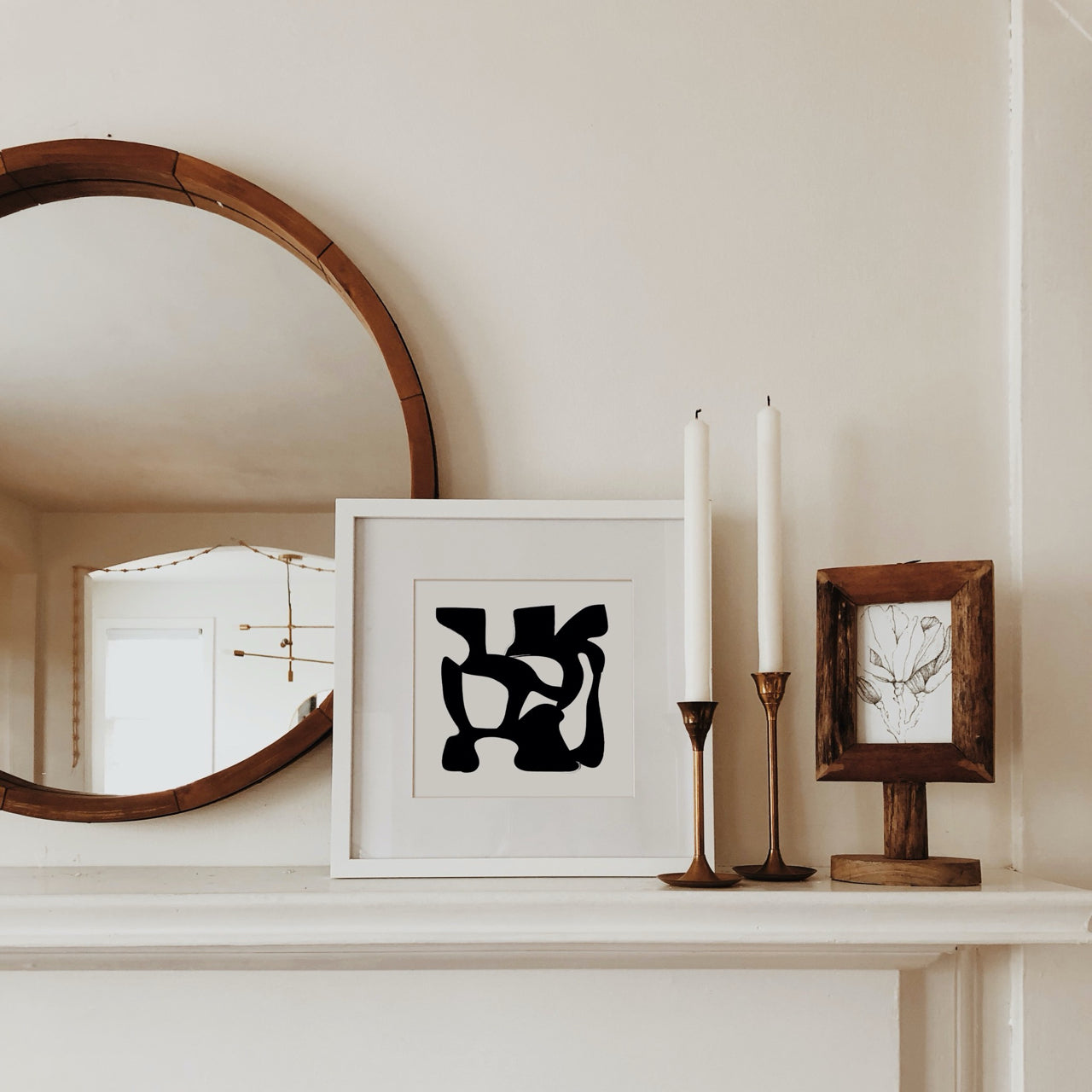 Shelf Love Print Shop graphic art print Abstract Square Art Print