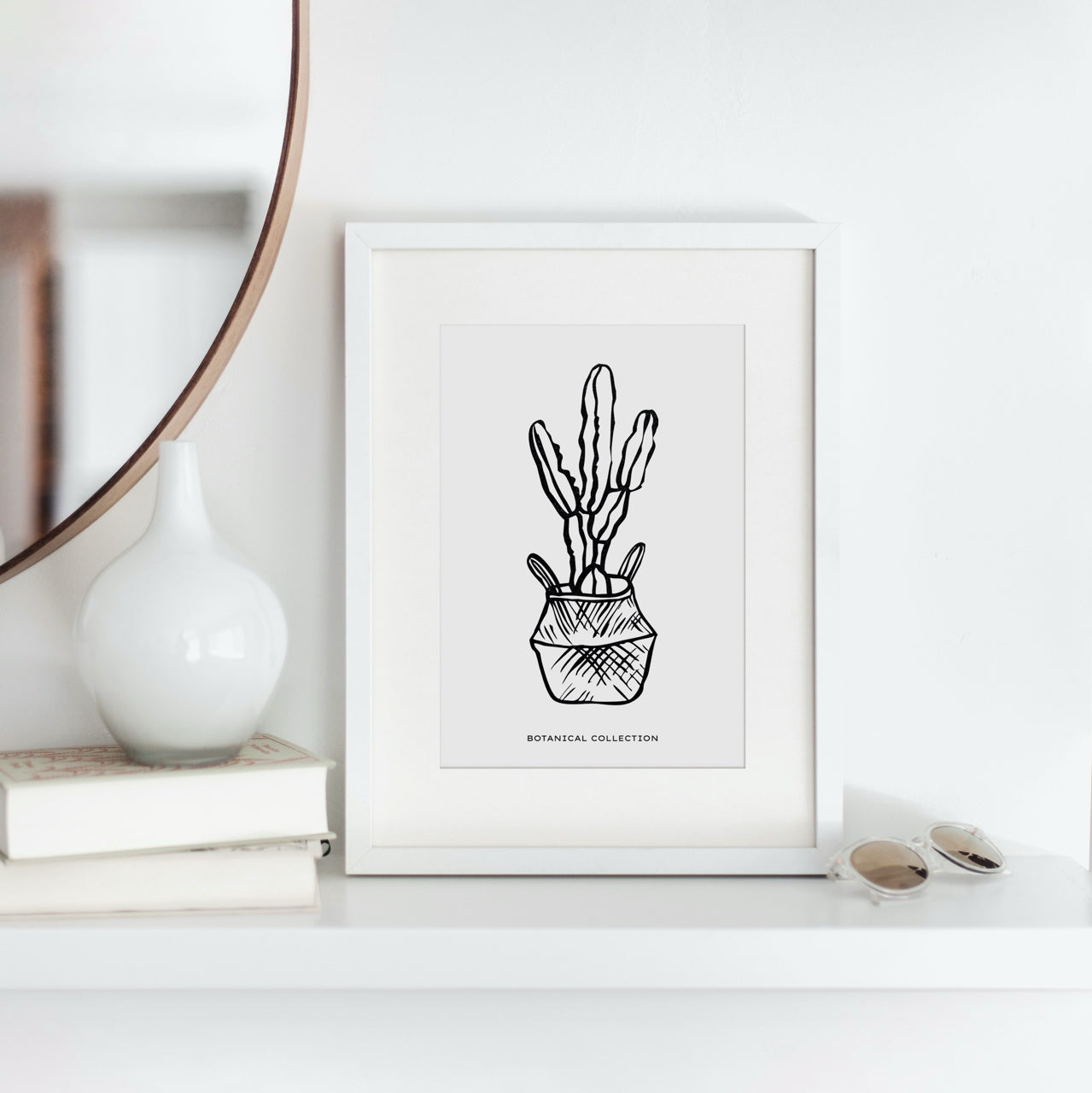 Shelf Love Print Shop graphic art print Cactus 02 Art Print