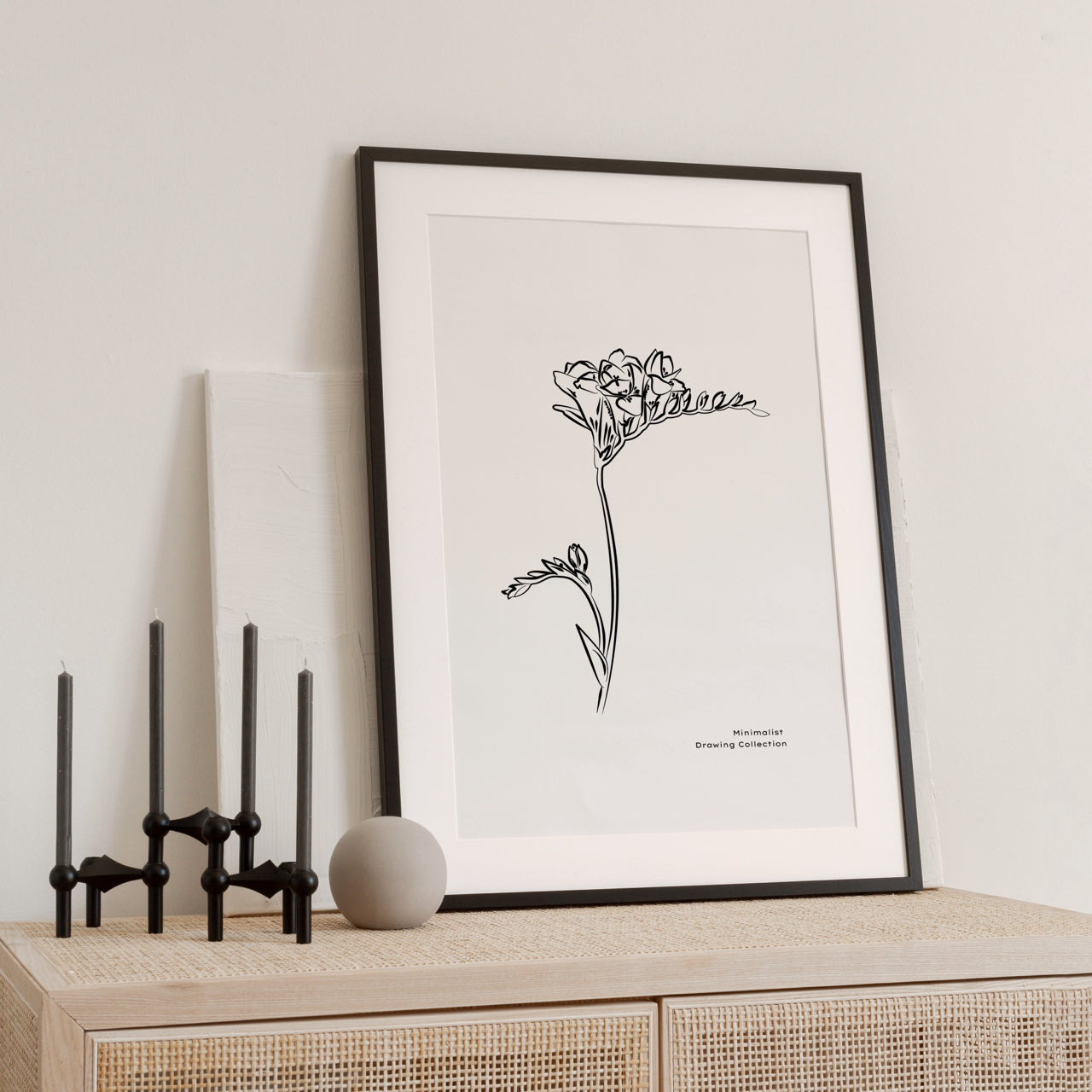 Shelf Love Print Shop graphic art print Minimalist Flower 02 Art Print