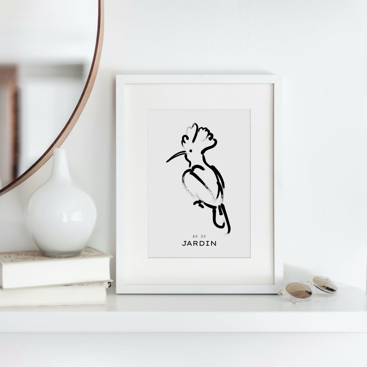 Shelf Love Print Shop graphic art print Oiseau Art Print