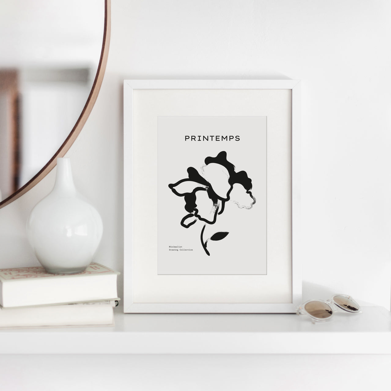 Shelf Love Print Shop graphic art print Printemps Flower Art Print