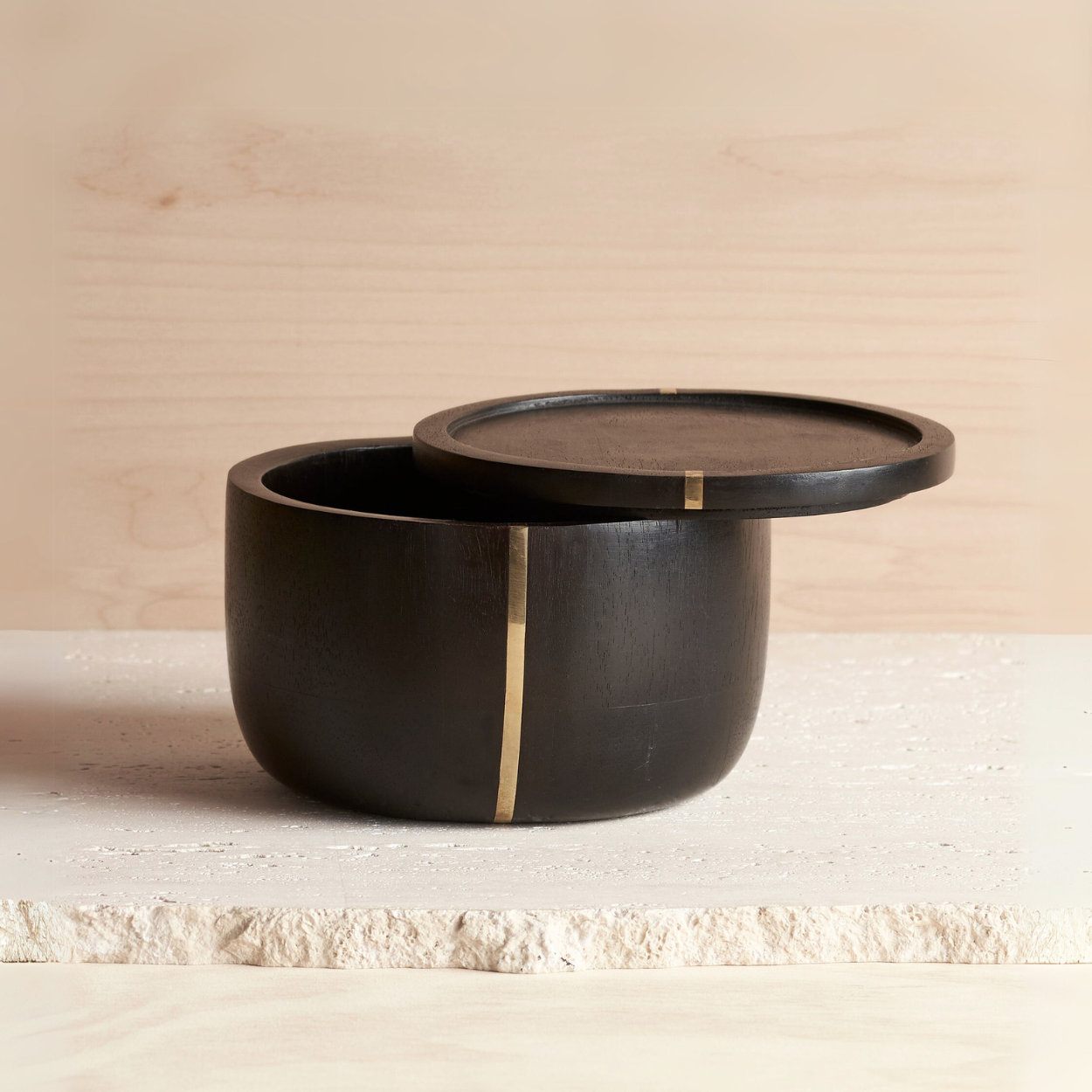 The Collective Home Canisters Medium Mango Wood Canister