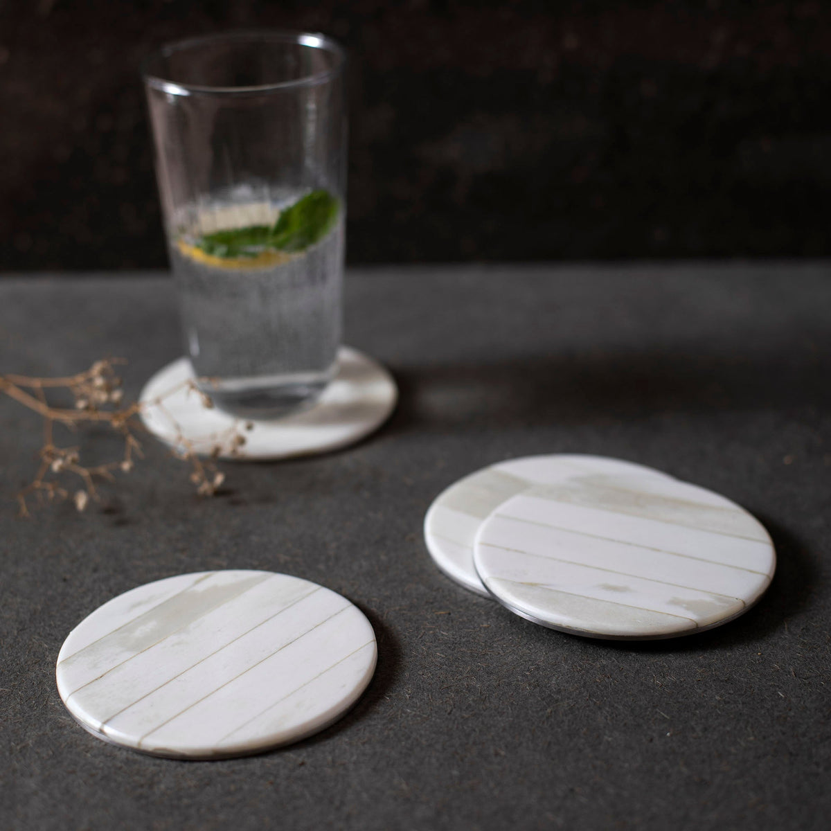 The Collective Home Coasters Blanco Coasters - Set of 4