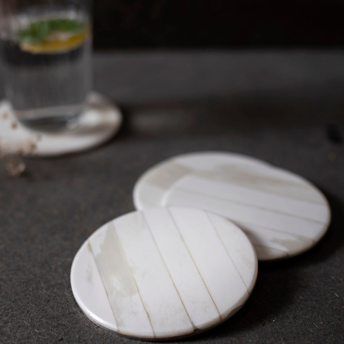 The Collective Home Coasters Blanco Coasters - Set of 4