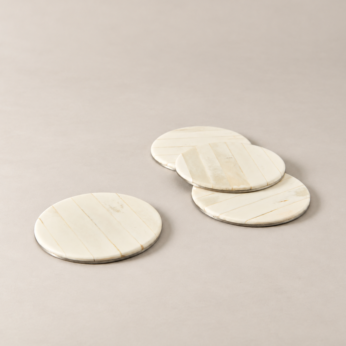The Collective Home Coasters Blanco Coasters - Set of 4