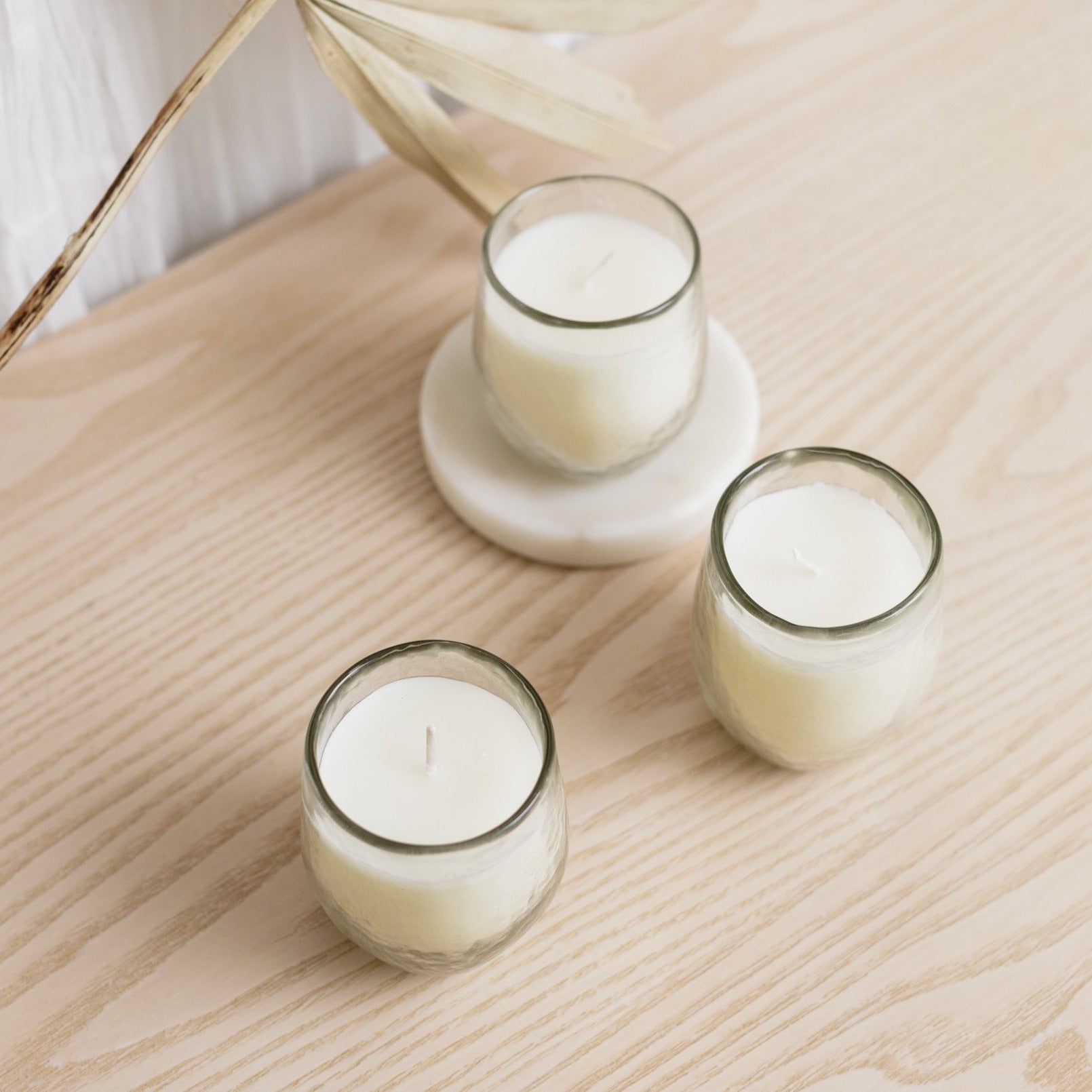 The Collective Home Filled Votive Candles Set of 3