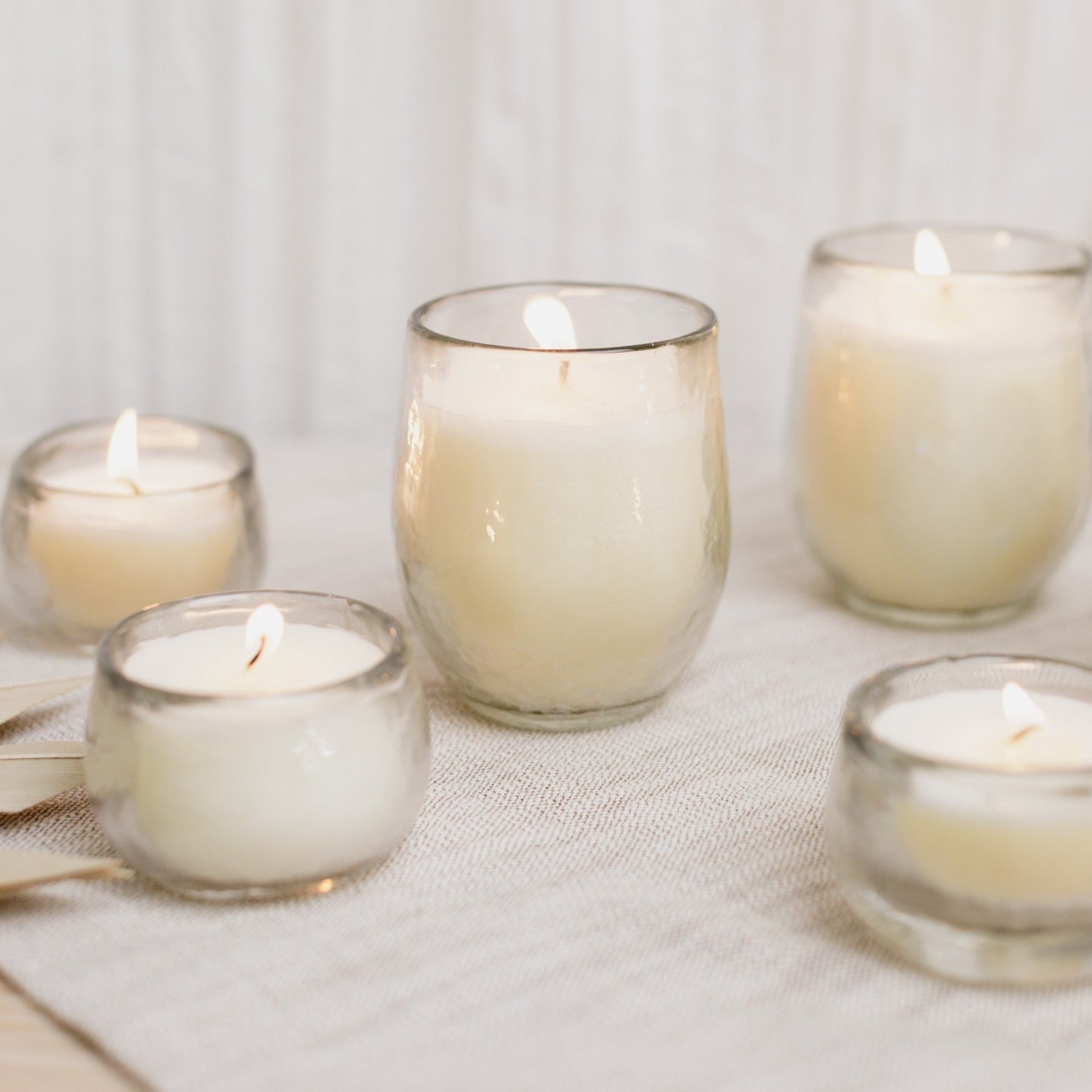 The Collective Home Filled Votive Candles Set of 3