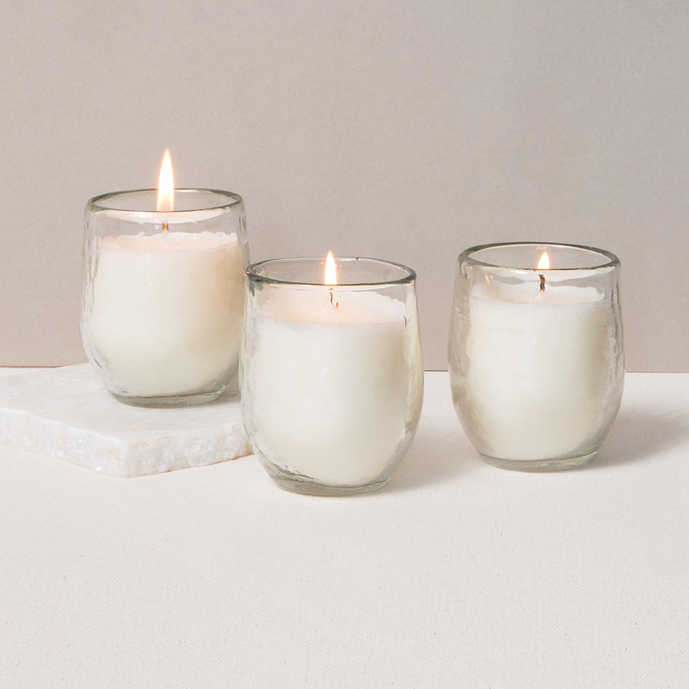 The Collective Home Filled Votive Candles Set of 3