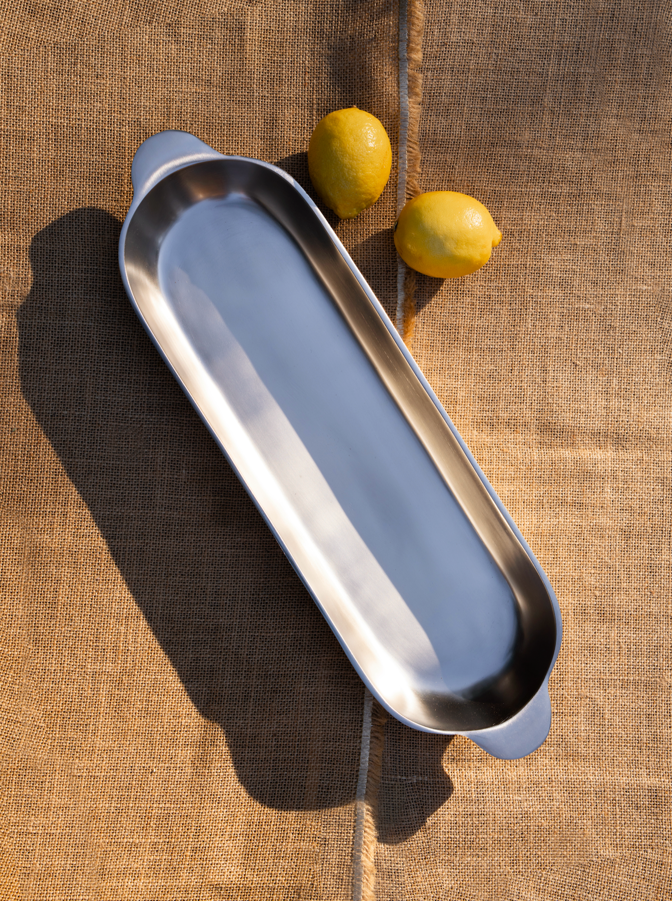 The Collective Home Nickel Long Trays Set of 2