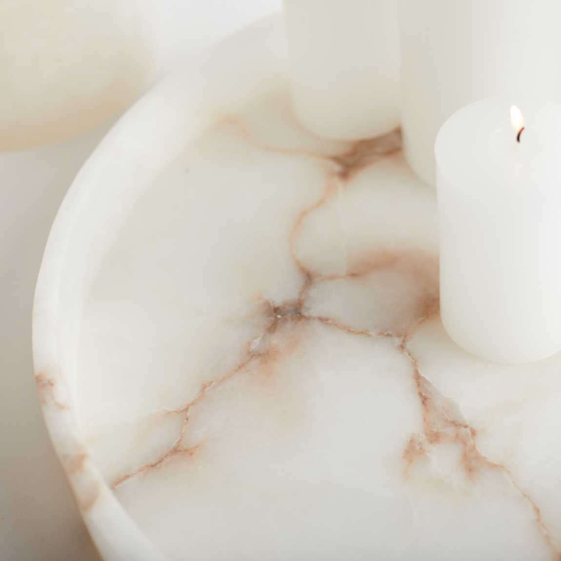 The Collective Home tray Large Alabaster Tray