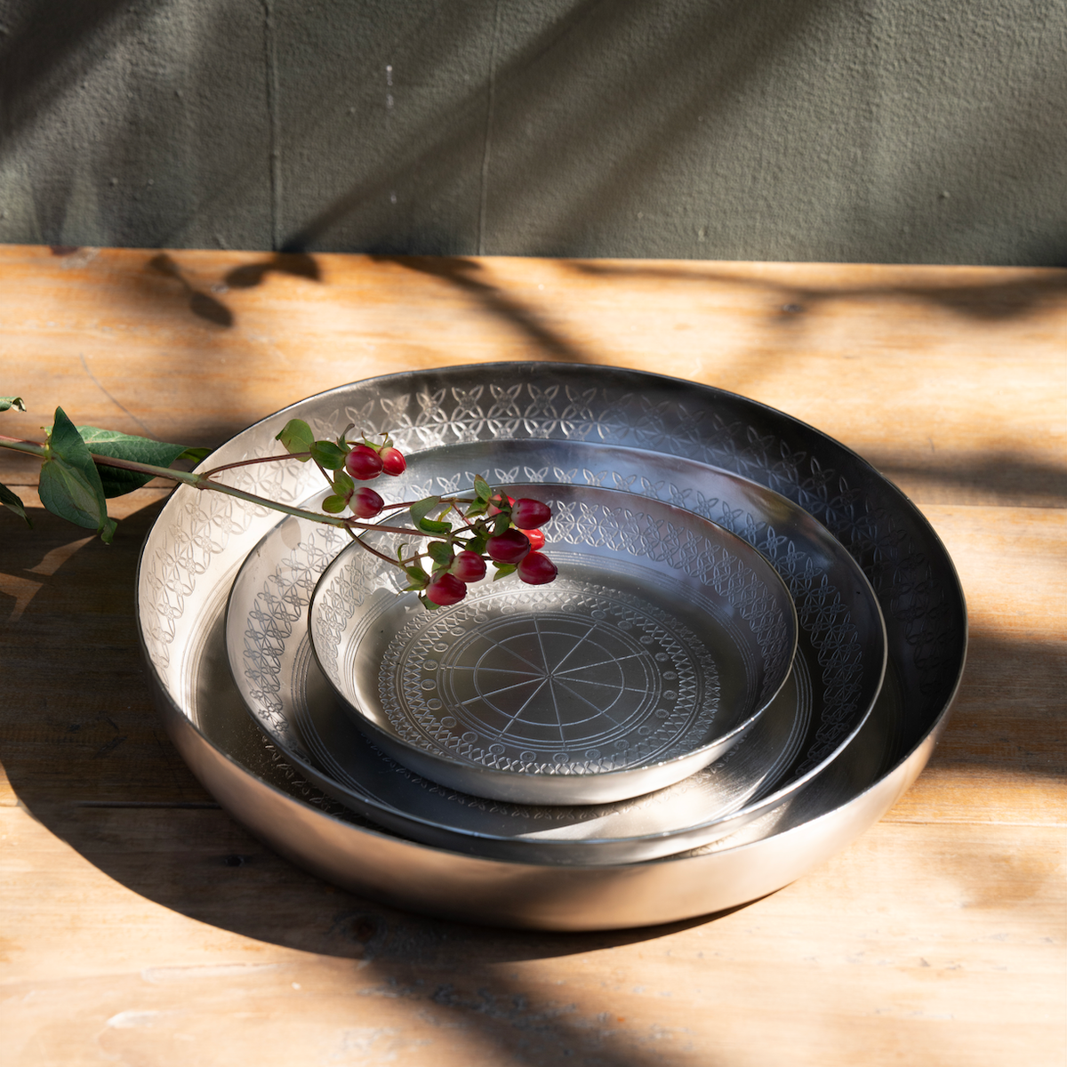 The Collective Home Trays Mandala Trays Assorted - Set of 3