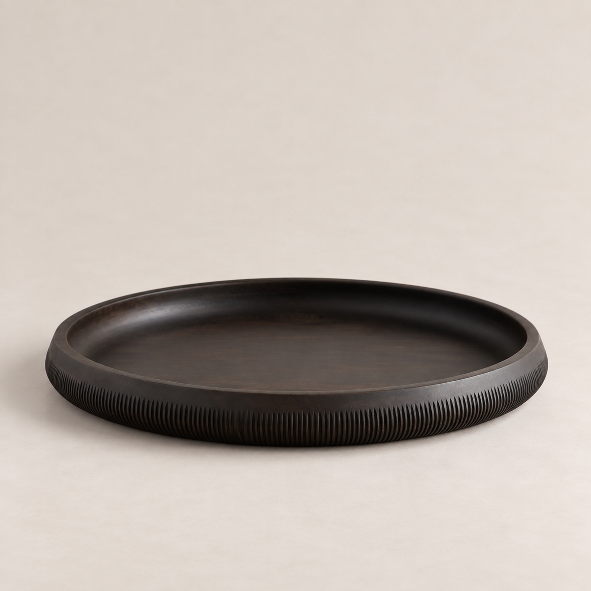 The Collective Home Trays & Risers Leila Chiseled Large Tray