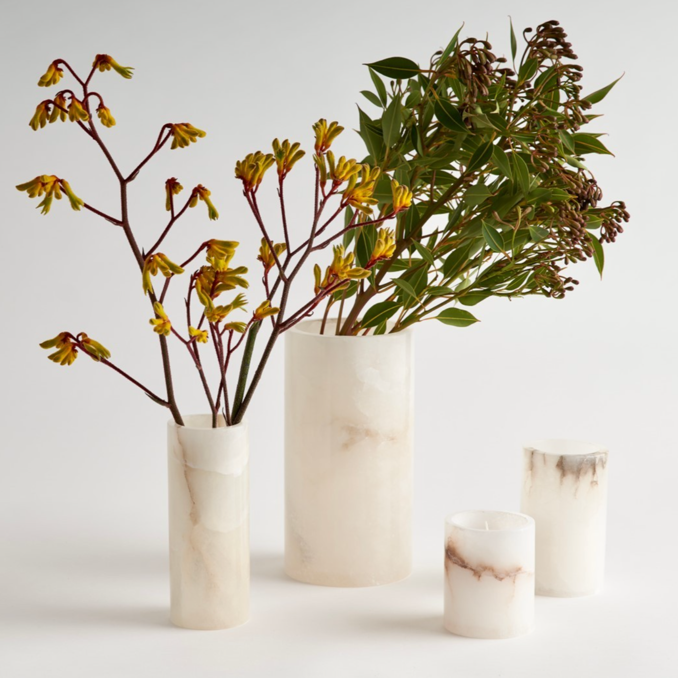 The Collective Home vase Tall Alabaster Vase