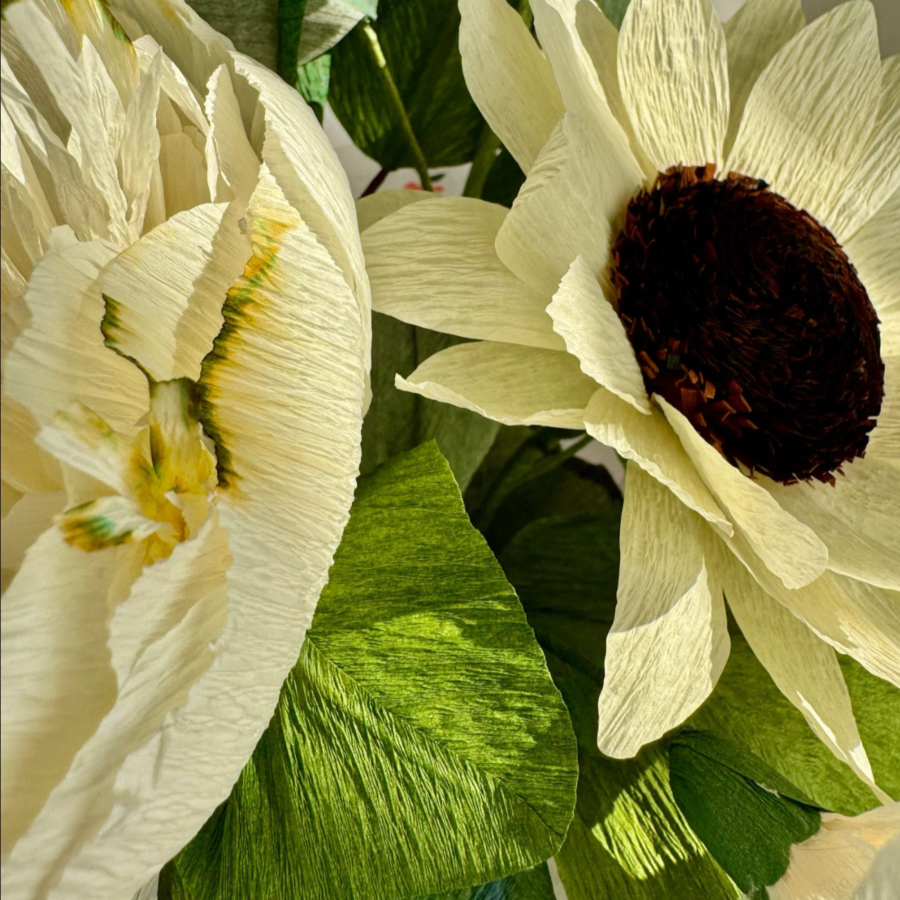 Unwilted faux flower Dirty Martini Bouquet