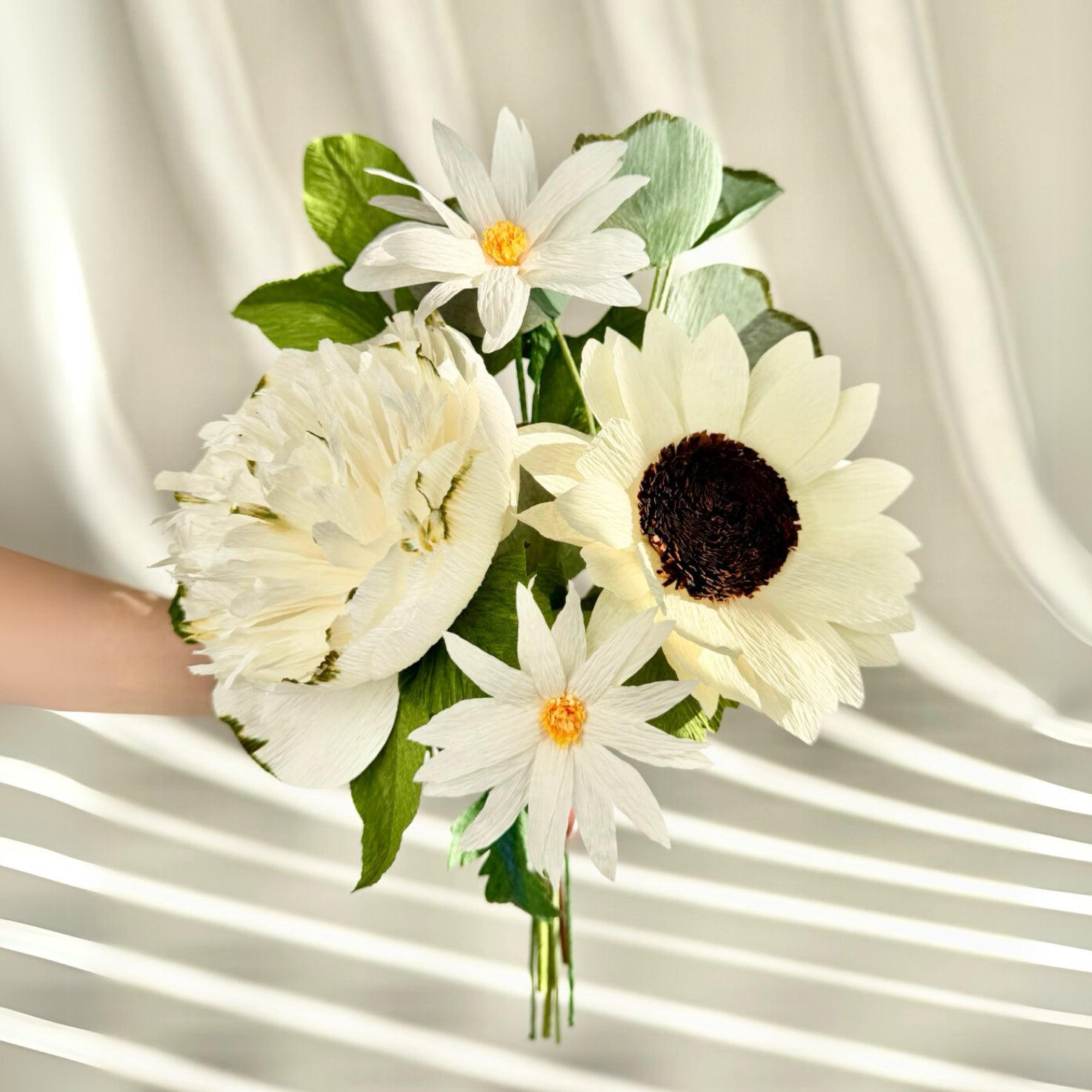 Unwilted faux flower Dirty Martini Bouquet