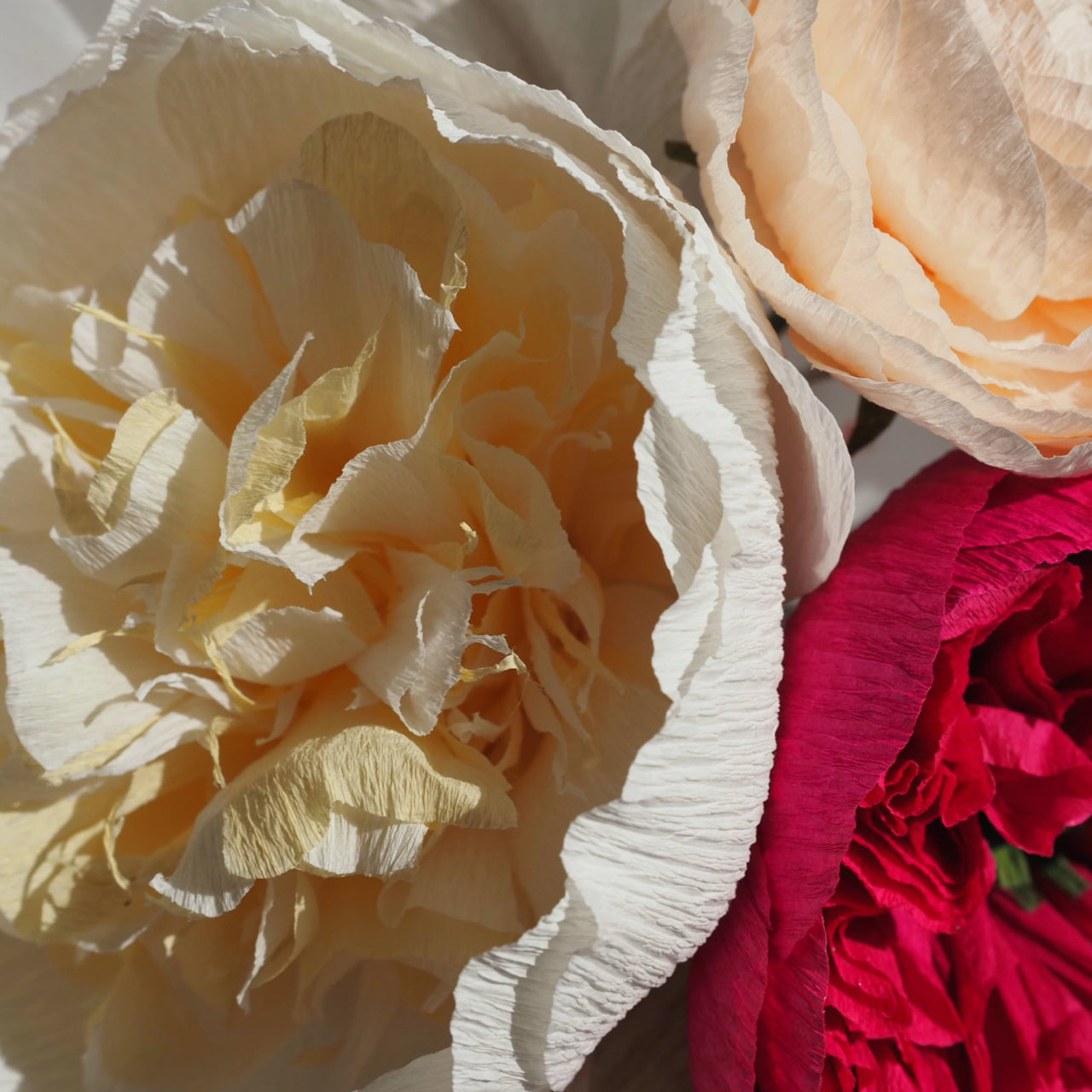 Unwilted faux flower Peek-a-Boo Bouquet