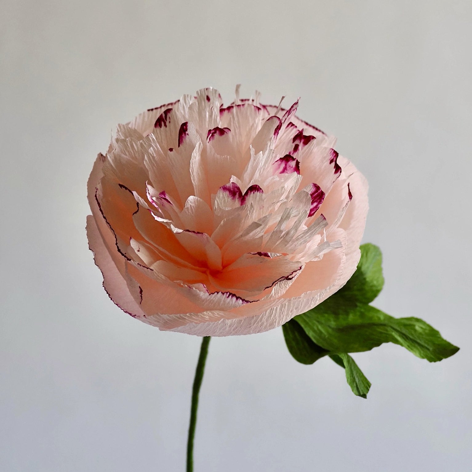 Unwilted faux flower Pink Garden Peony