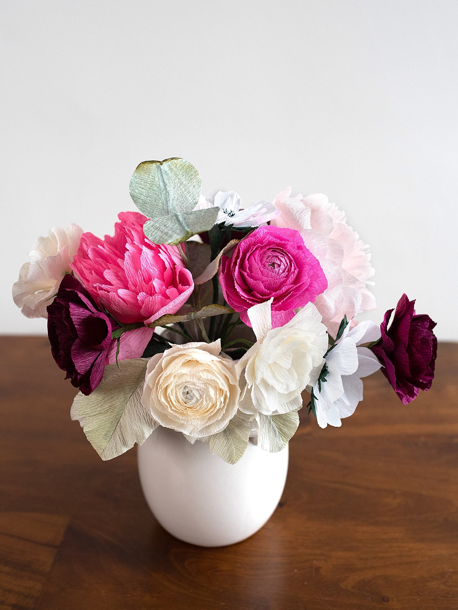 unwilted Paper Flowers Berries & Cream | Paper Flower Bouquet