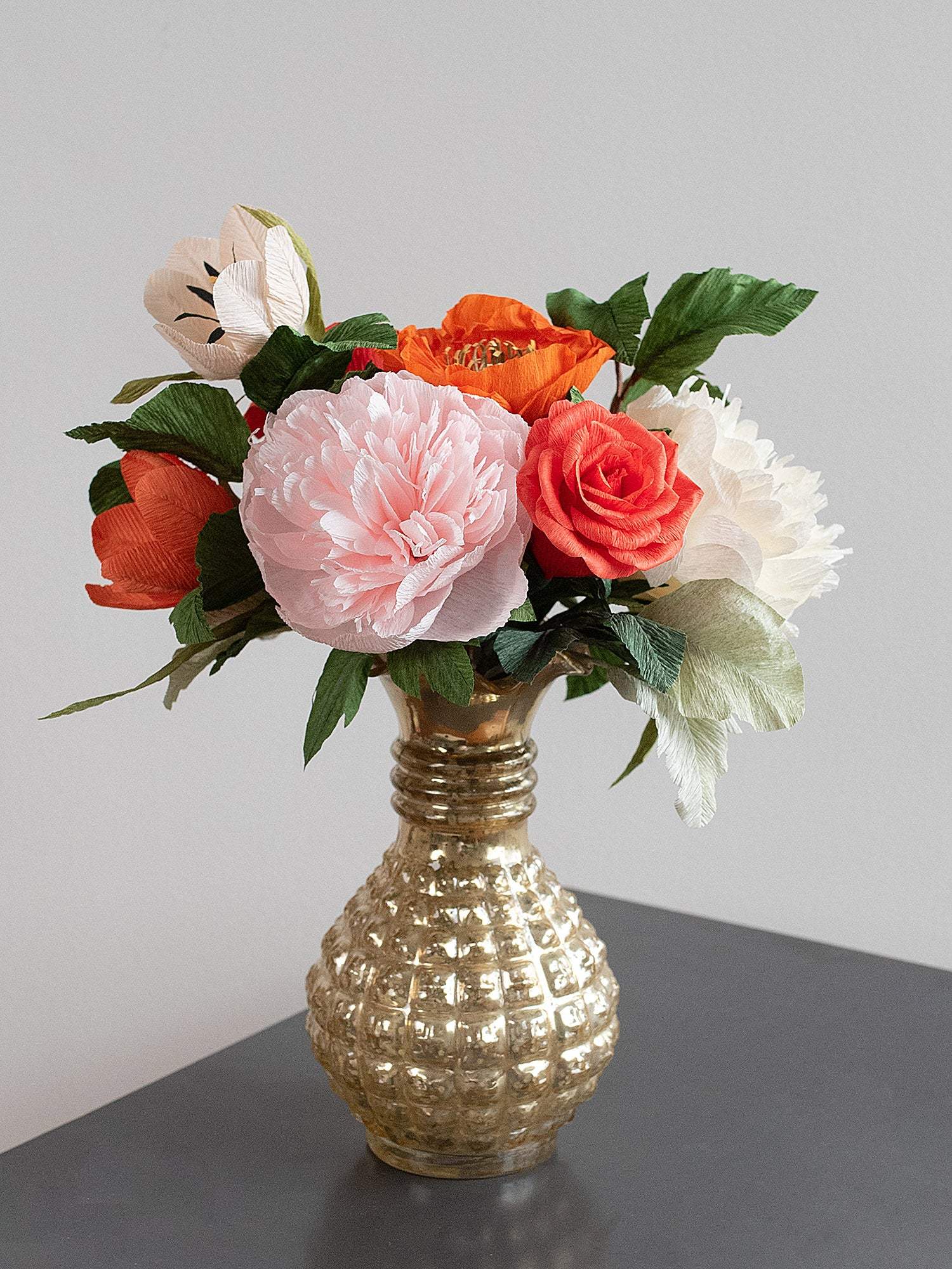 unwilted Paper Flowers Hot To Trot | Modern Paper Flower Bouquet