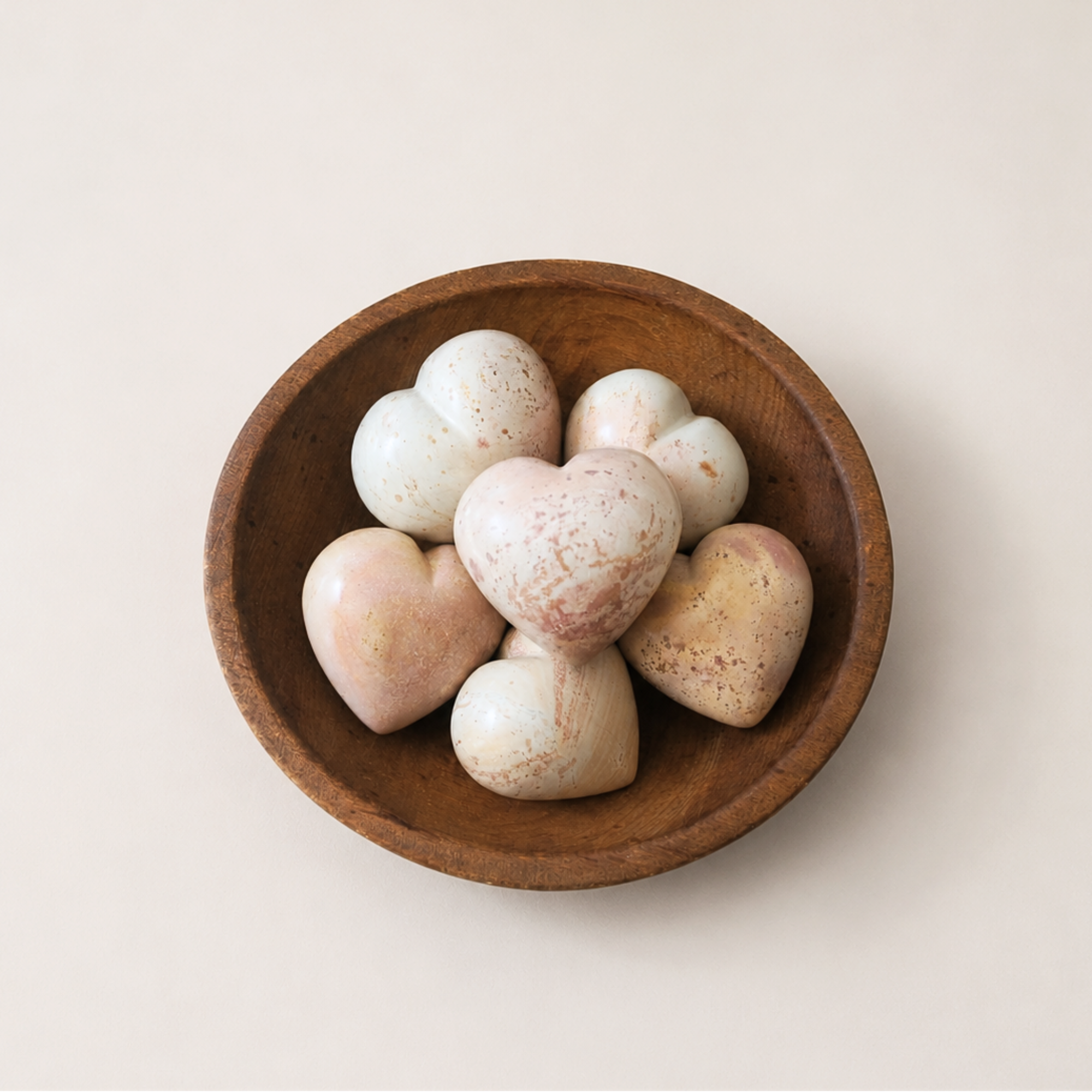 Venture Imports Decorative Objects Natural Soapstone Heart