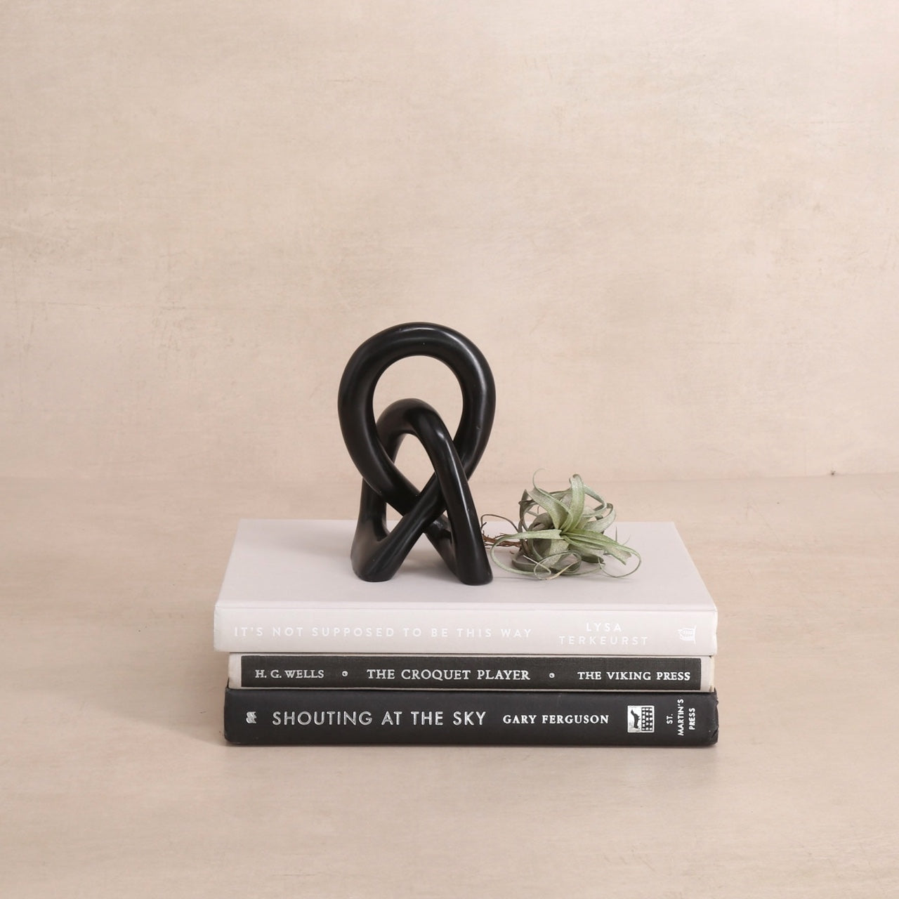 Venture Imports Decorative Objects Stone Eternity Knot Sculpture