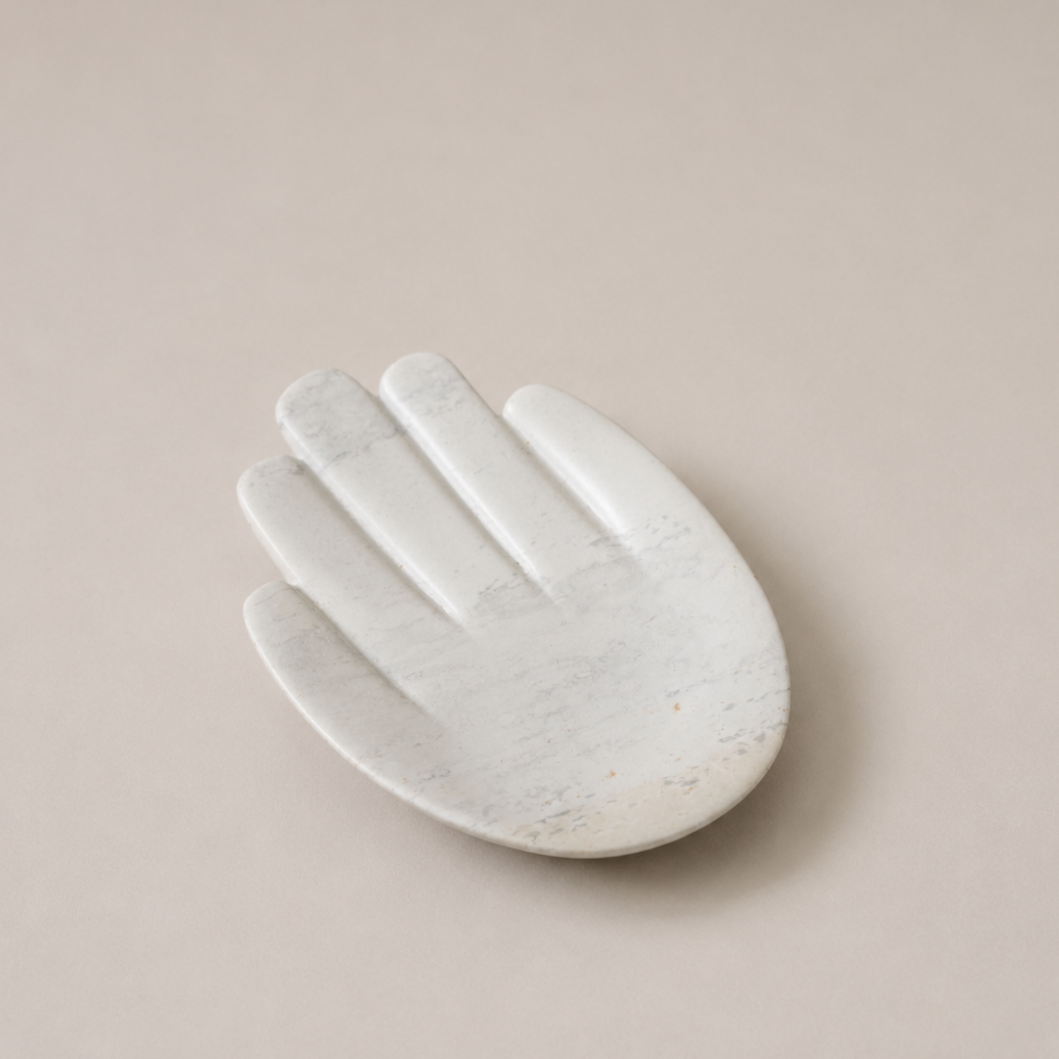 Venture Imports Jewelry Storage Stone Hand Dish