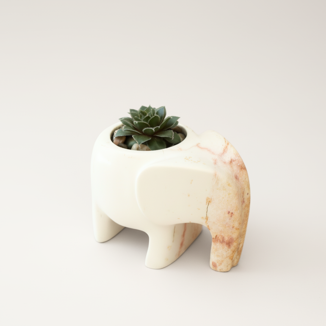 Venture Imports Planters Stone Elephant Planter