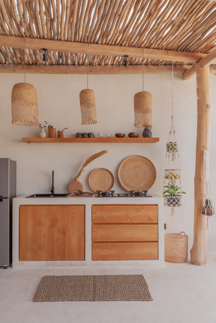 Village Thrive Small Rattan Utensil Holder