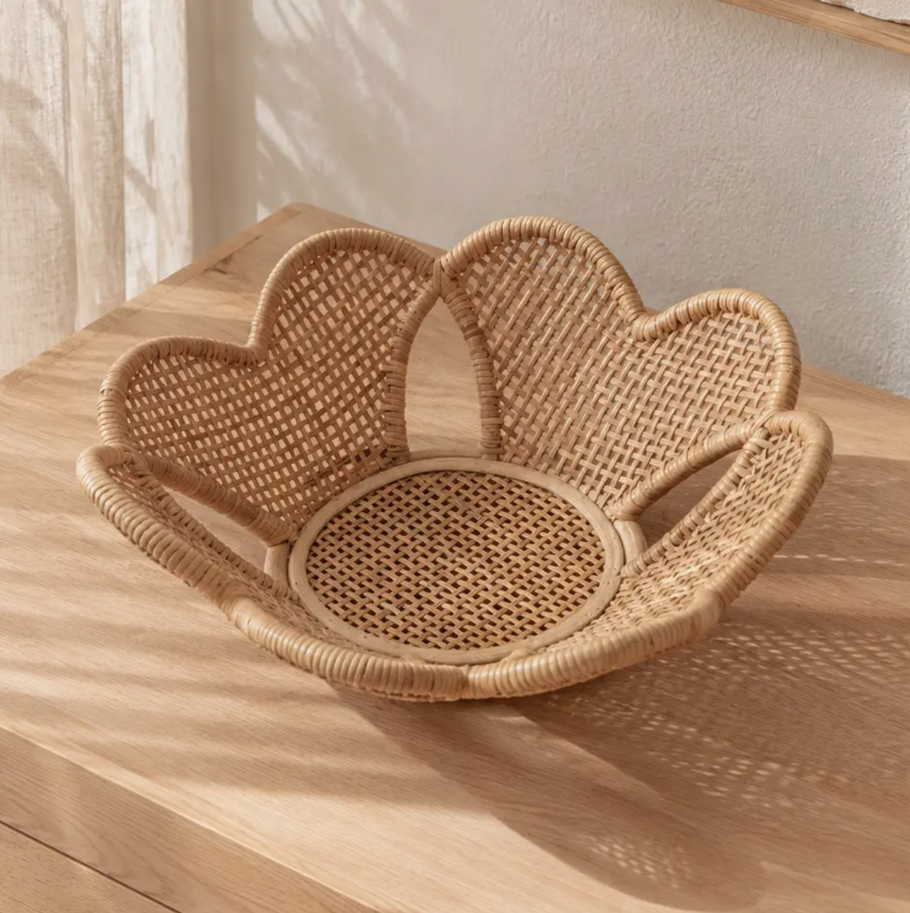 Village Thrive Tabletop Decor Flora Rattan Decorative Bowl