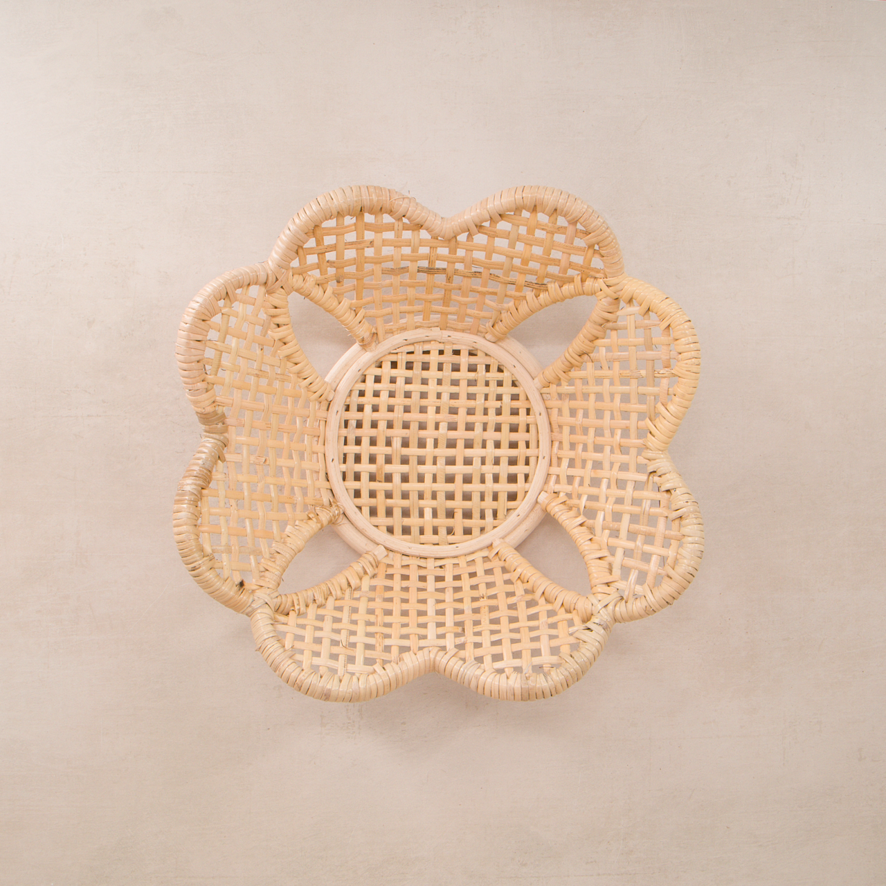 Village Thrive tray Flora Rattan Decorative Bowl