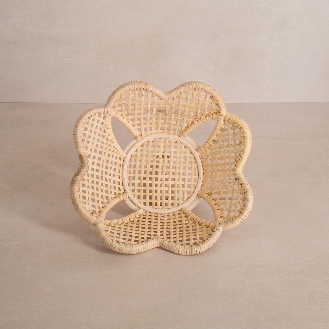 Village Thrive tray Flora Rattan Decorative Bowl