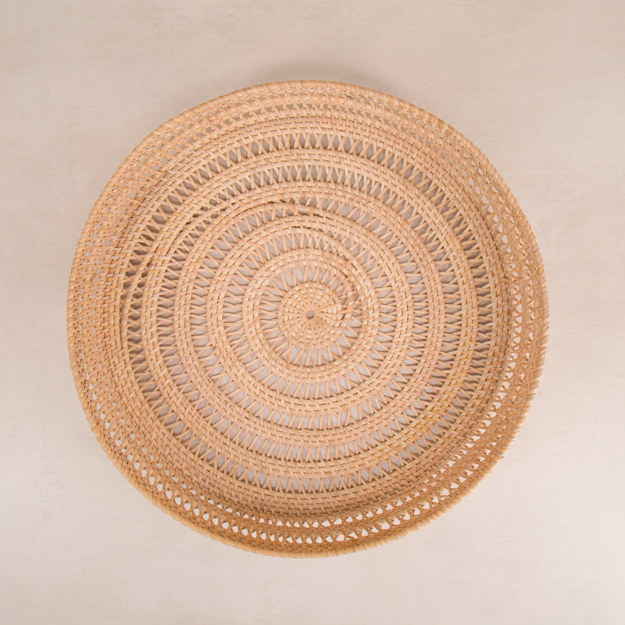 Village Thrive tray Large Round Woven Tray