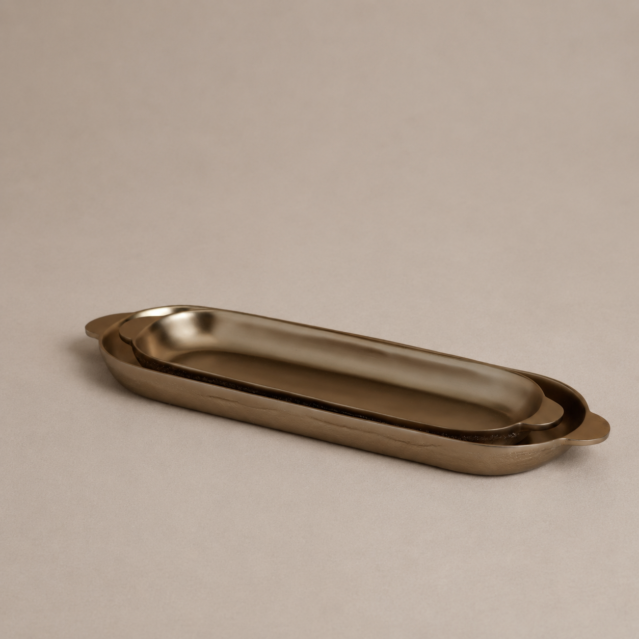 Nesting copper trays
