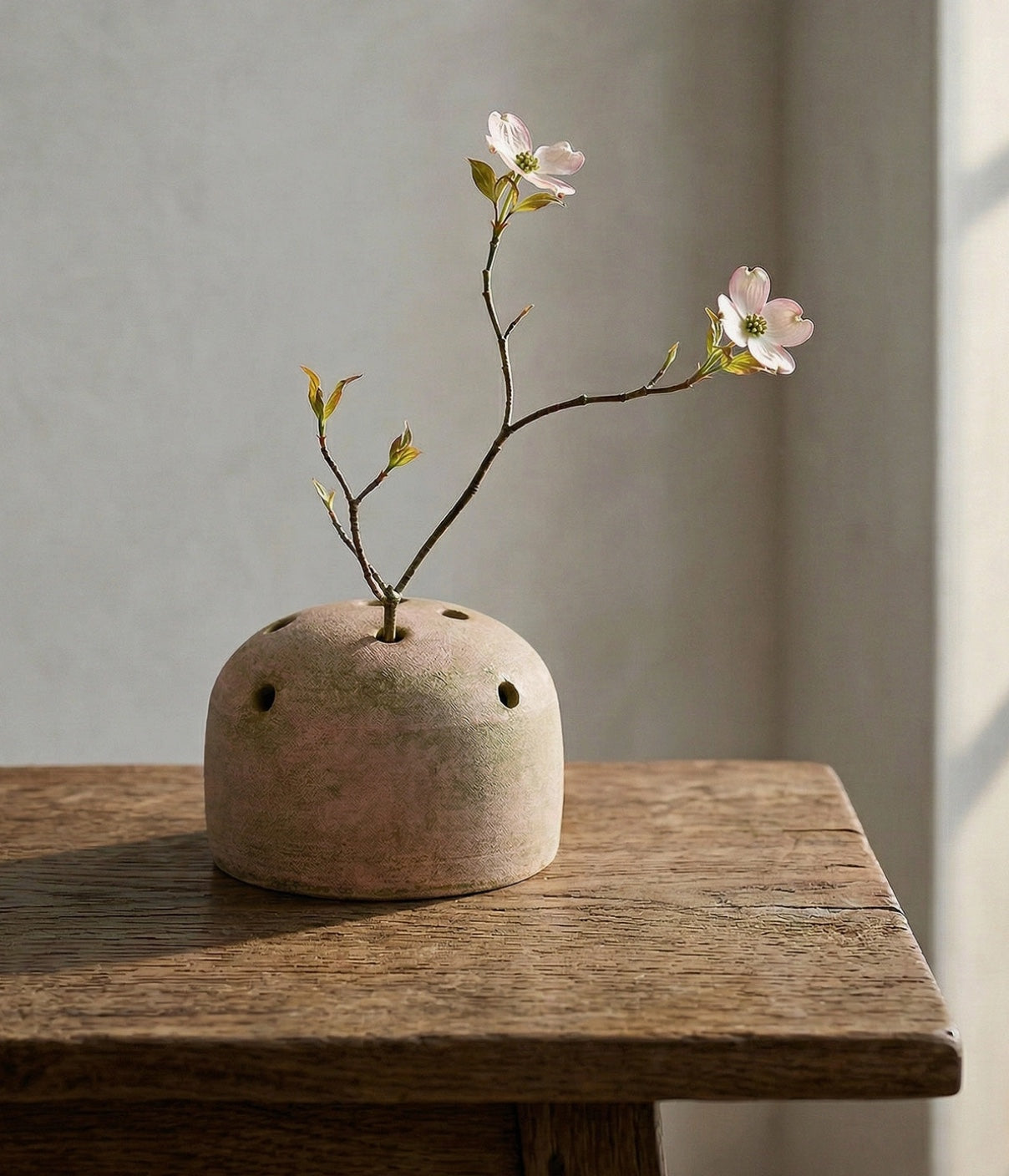Bloomist Vases Greenwash Terracotta Flower Frog Vase