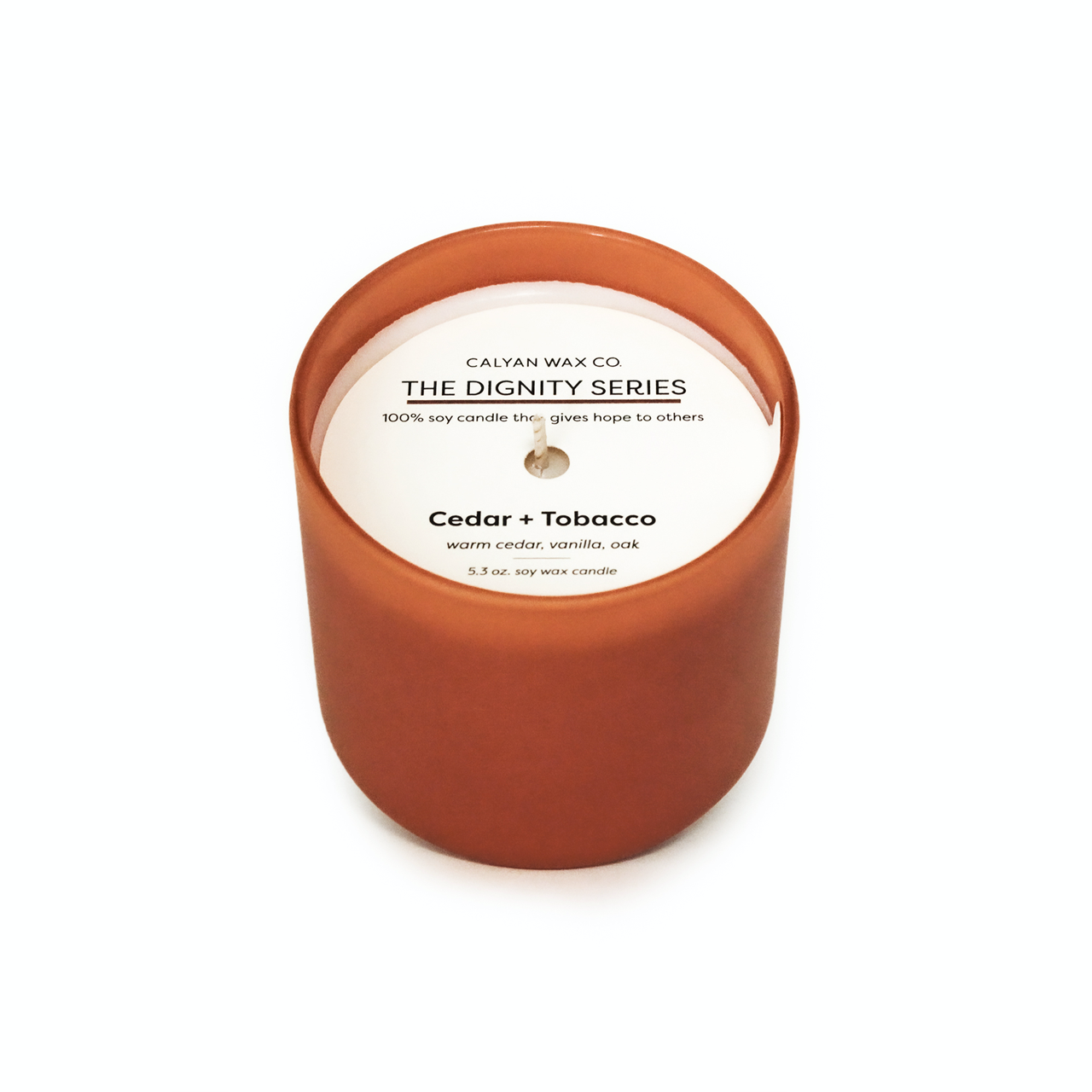 Calyan Wax Co. candle Cedar + Tobacco Dignity Candle