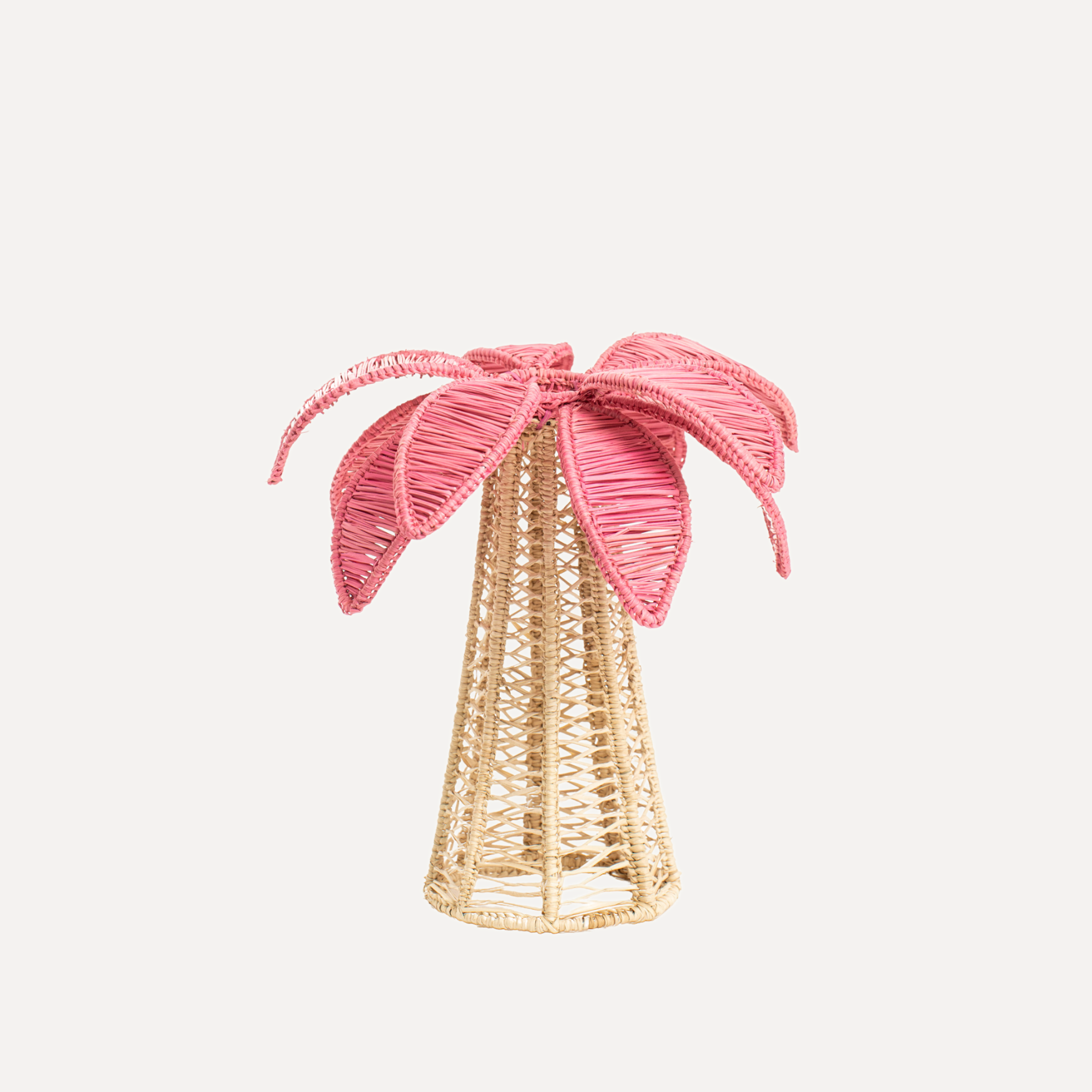Coro Cora Candle Holders Medium Pink Palm Tree Candle Holder