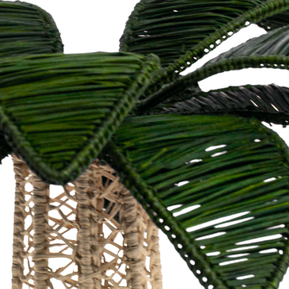Coro Cora Candle Holders Palm Tree Candle Holder - Large - Dark Green