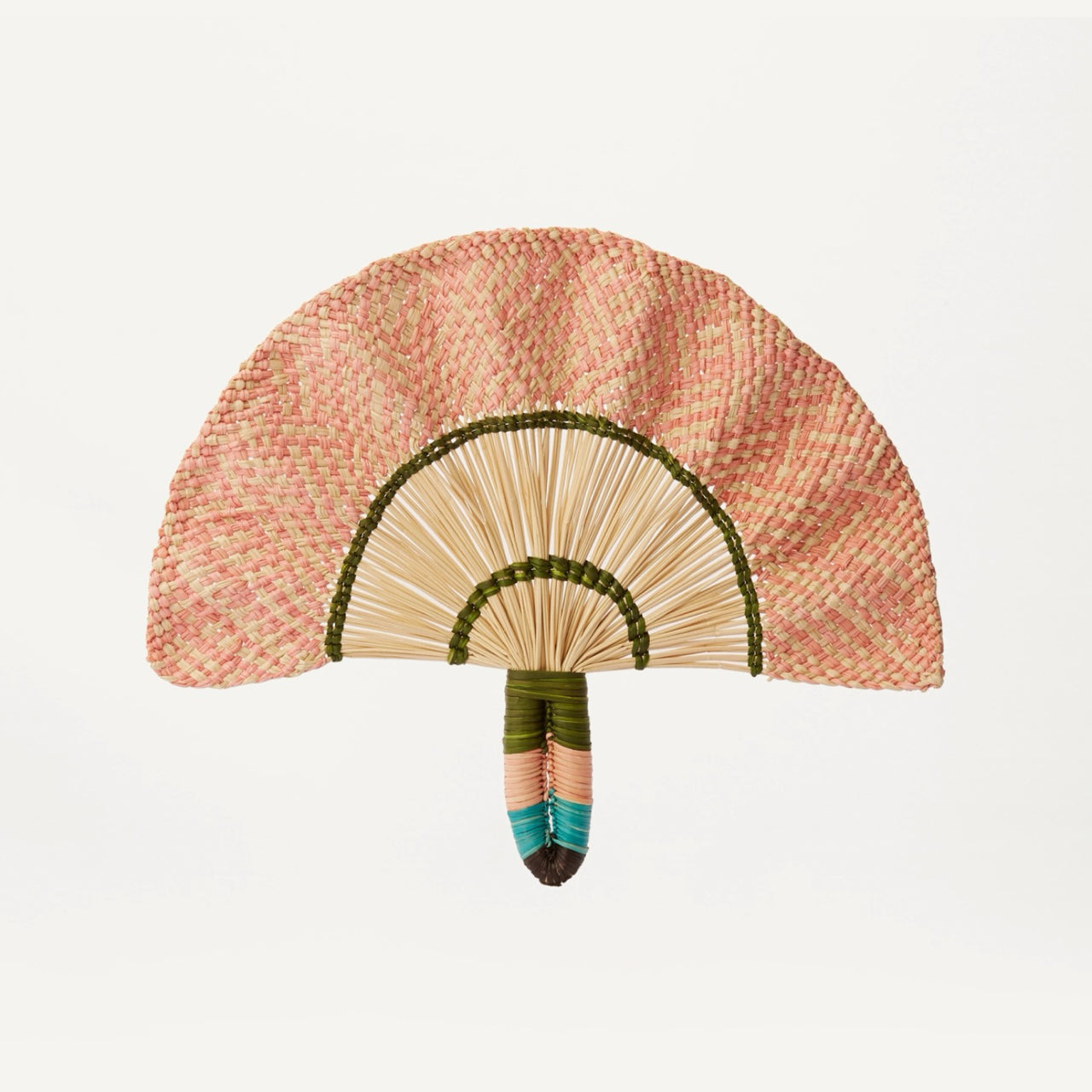 Coro Cora Decorative Objects Pink Toquilla Wavy Fan