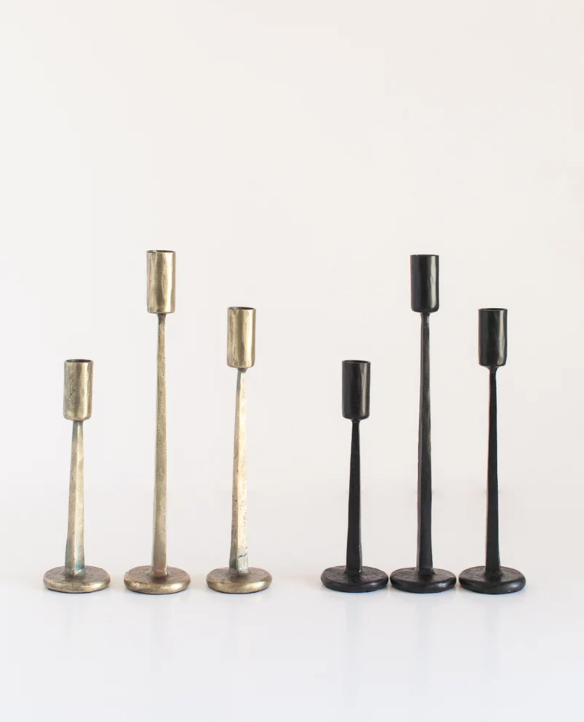 Creative Women Candle Holders Black Dante Candlesticks - Set of 3