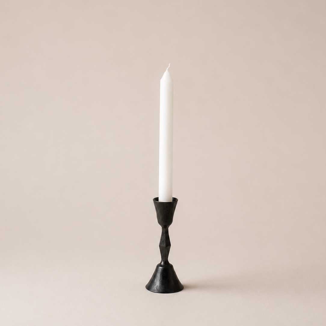 Creative Women Candle Holders NEW - Black Low Diamond Candlestands