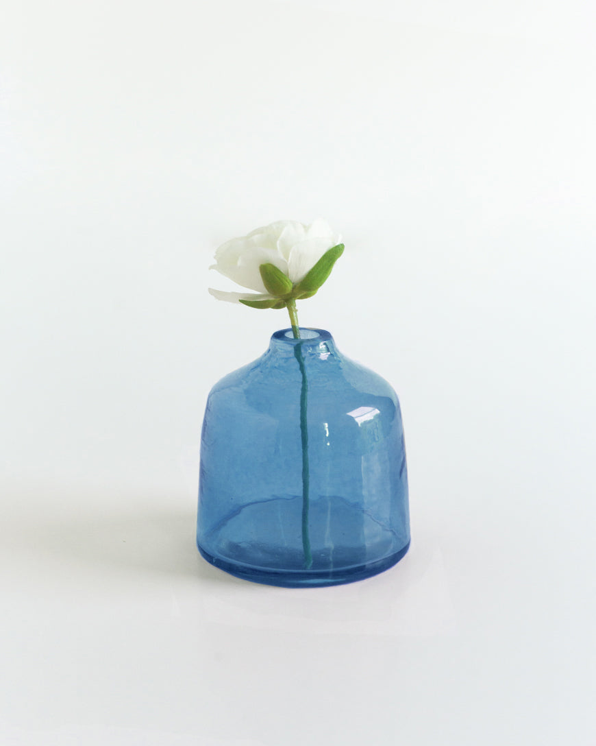 Creative Women Pots & Planters Blue Bella Handblown Hammered Bud Vase
