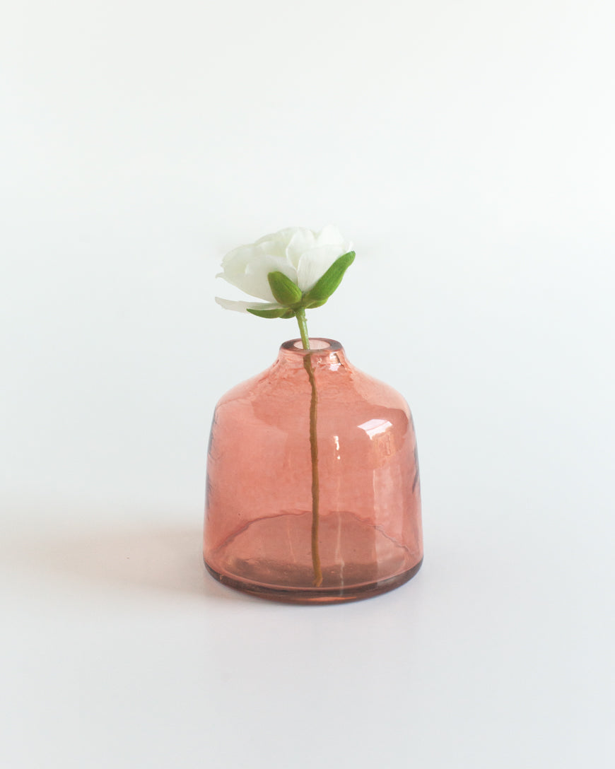 Creative Women Pots & Planters Blush Bella Handblown Hammered Bud Vase